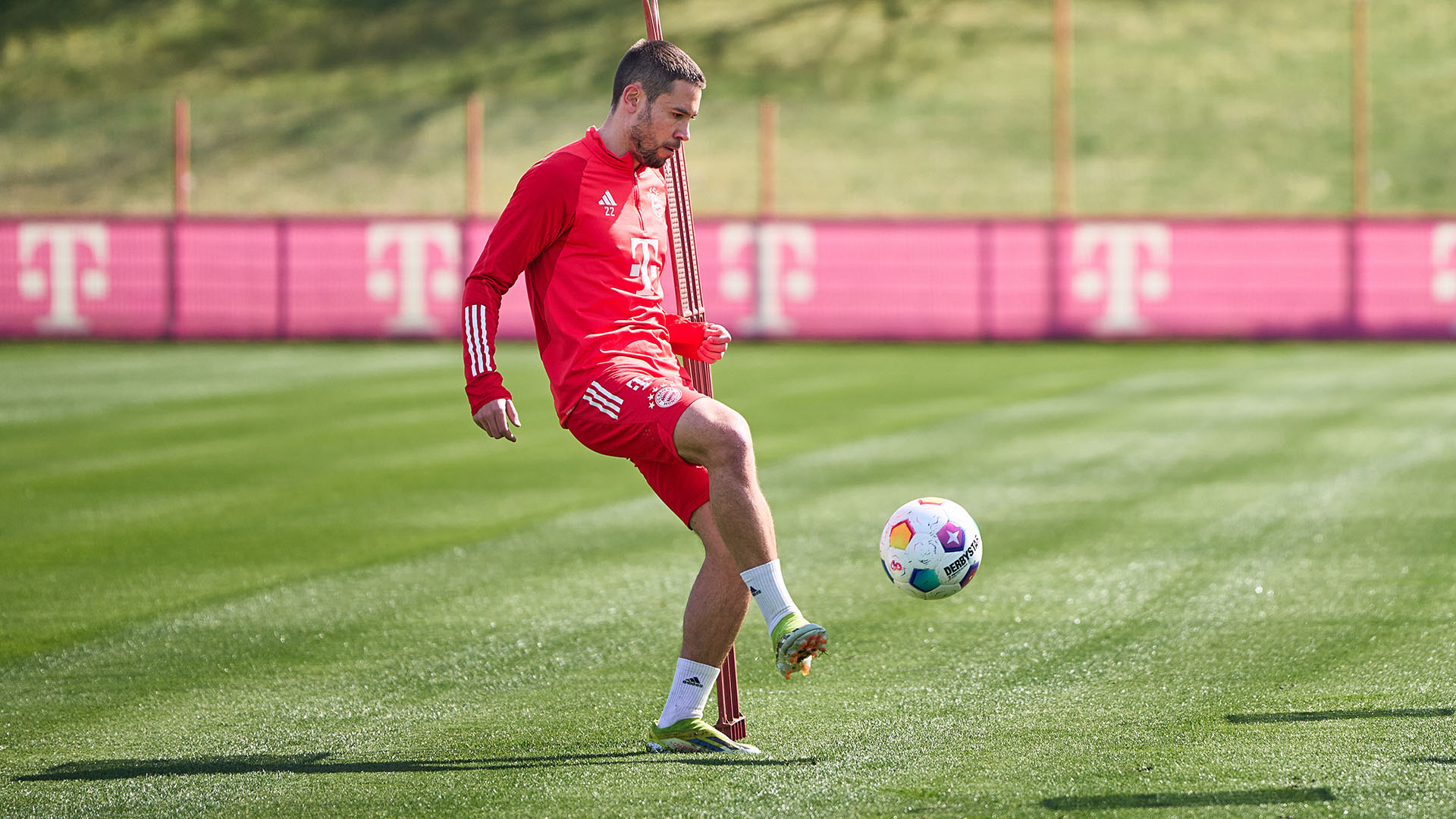 Raphael Guerreiro trained on his own with the ball on Monday.