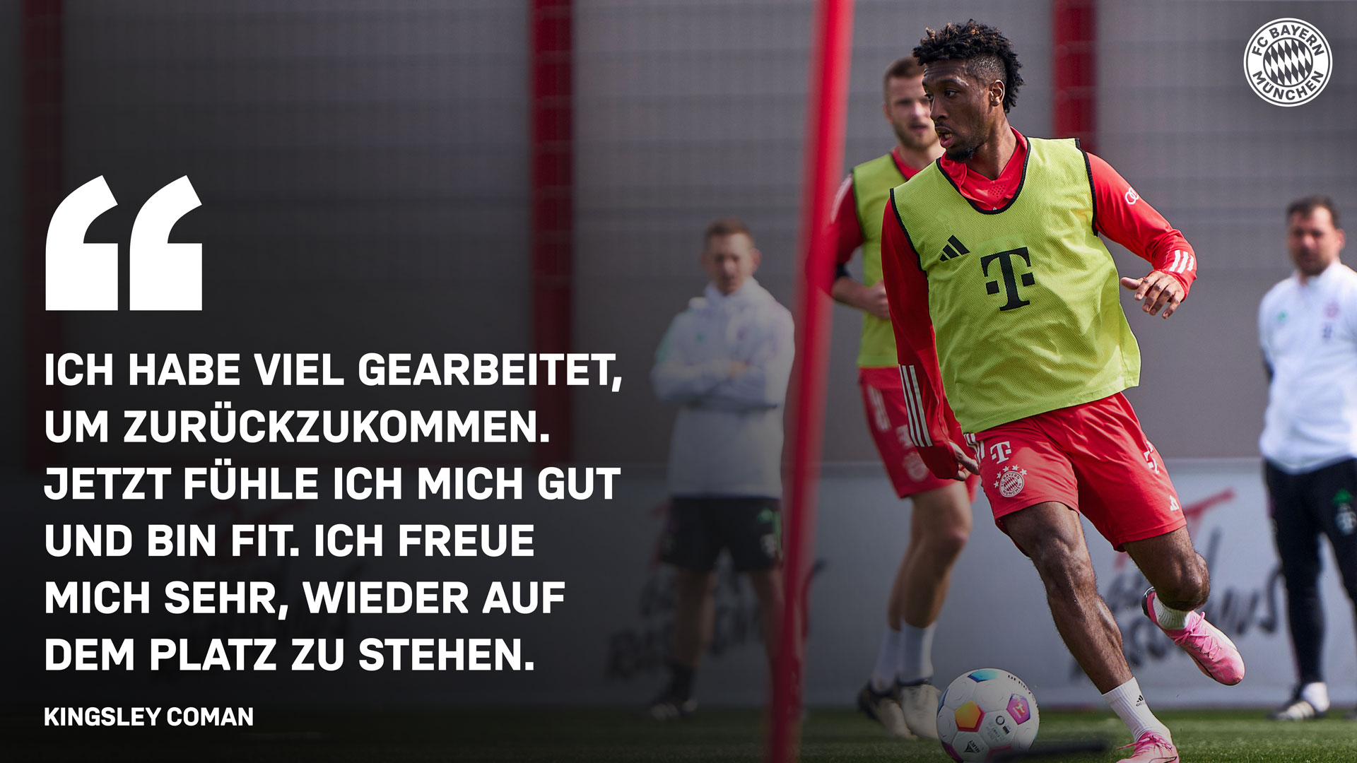 Kingsley Coman über seine Reha beim FC Bayern.