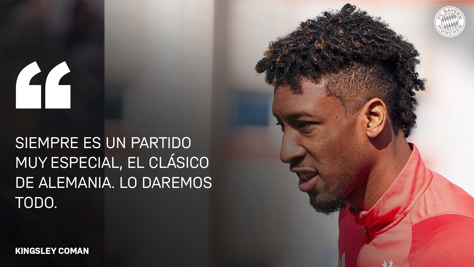 Kingsley Coman sobre partido contra Borussia Dortmund