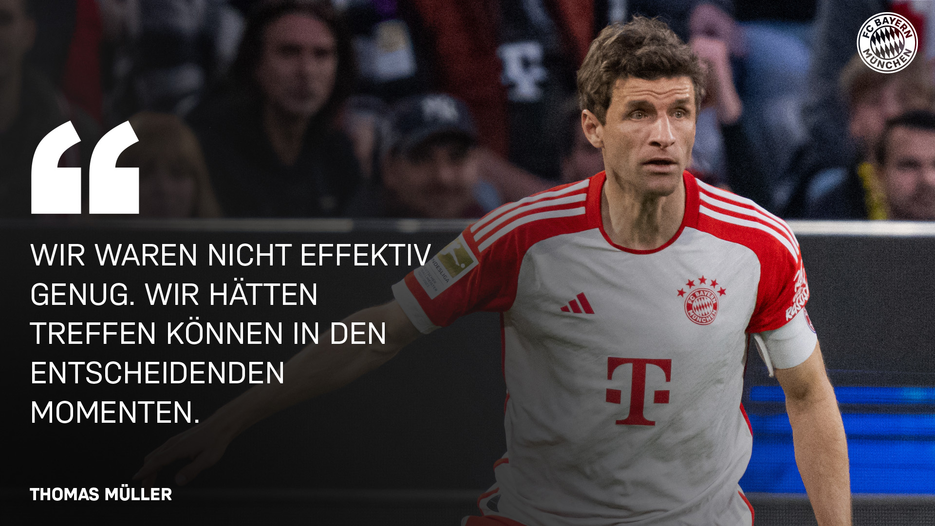 Thomas Müller zum Bundesliga-Spiel gegen Borussia Dortmund