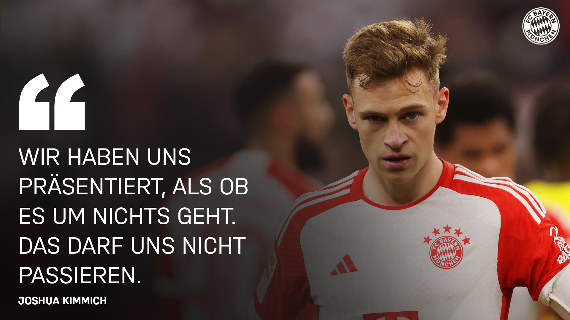 Joshua Kimmich zum Bundesliga-Spiel gegen Borussia Dortmund