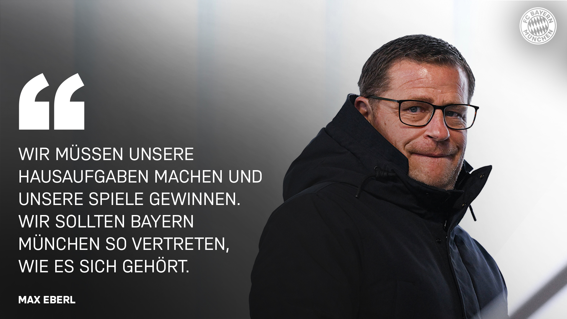 Max Eberl zum Bundesliga-Spiel gegen Borussia Dortmund