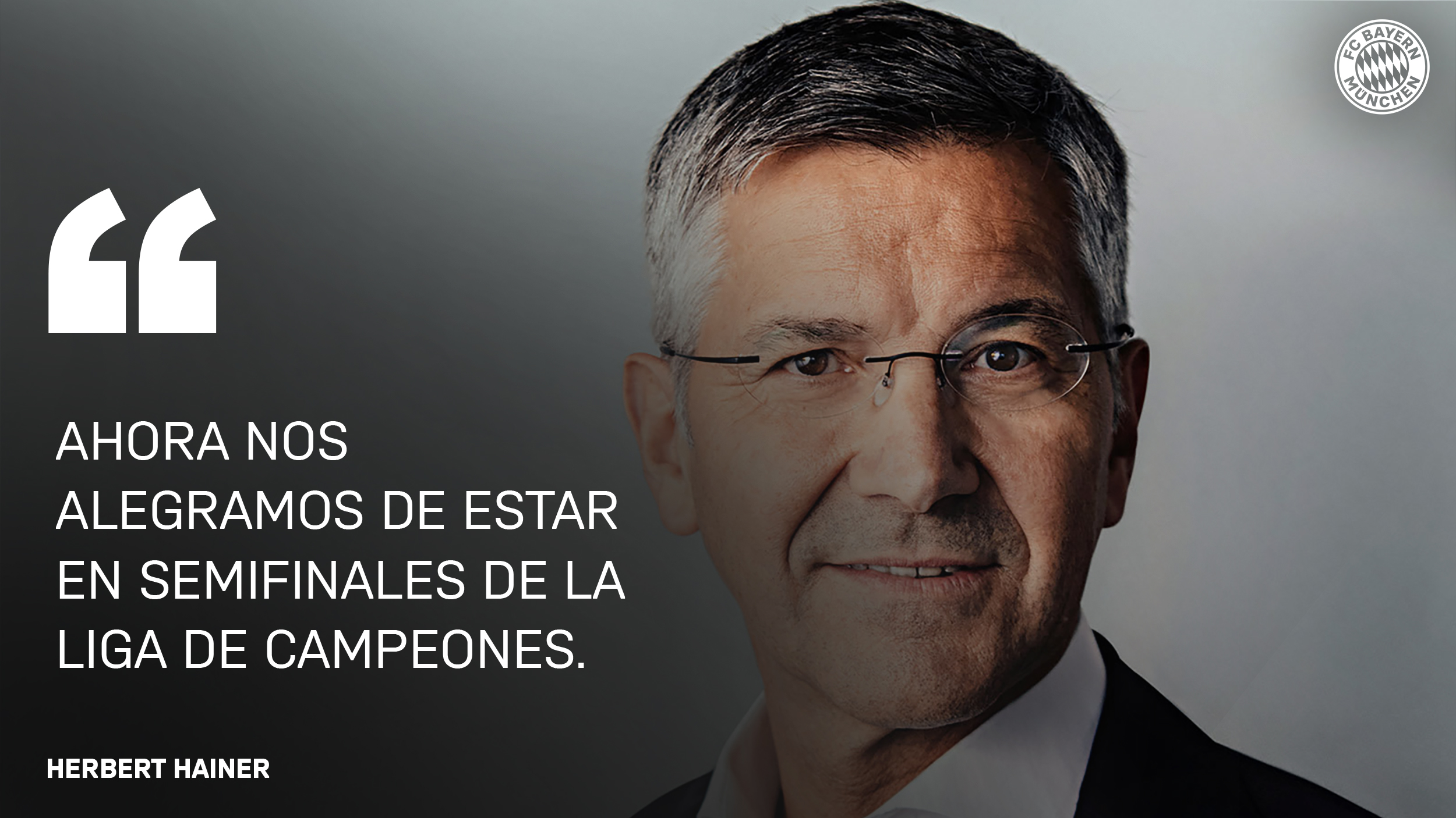 Herbert Hainer sobre partido Champions League FC Bayern - FC Arsenal