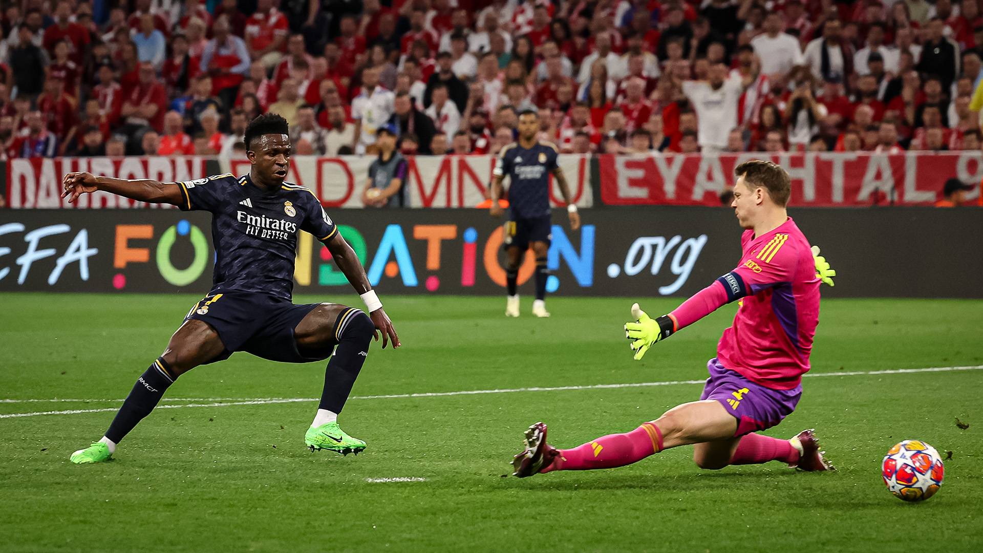 Szene aus dem Hinspiel im Champions League-Halbfinale des FC Bayern gegen Real Madrid