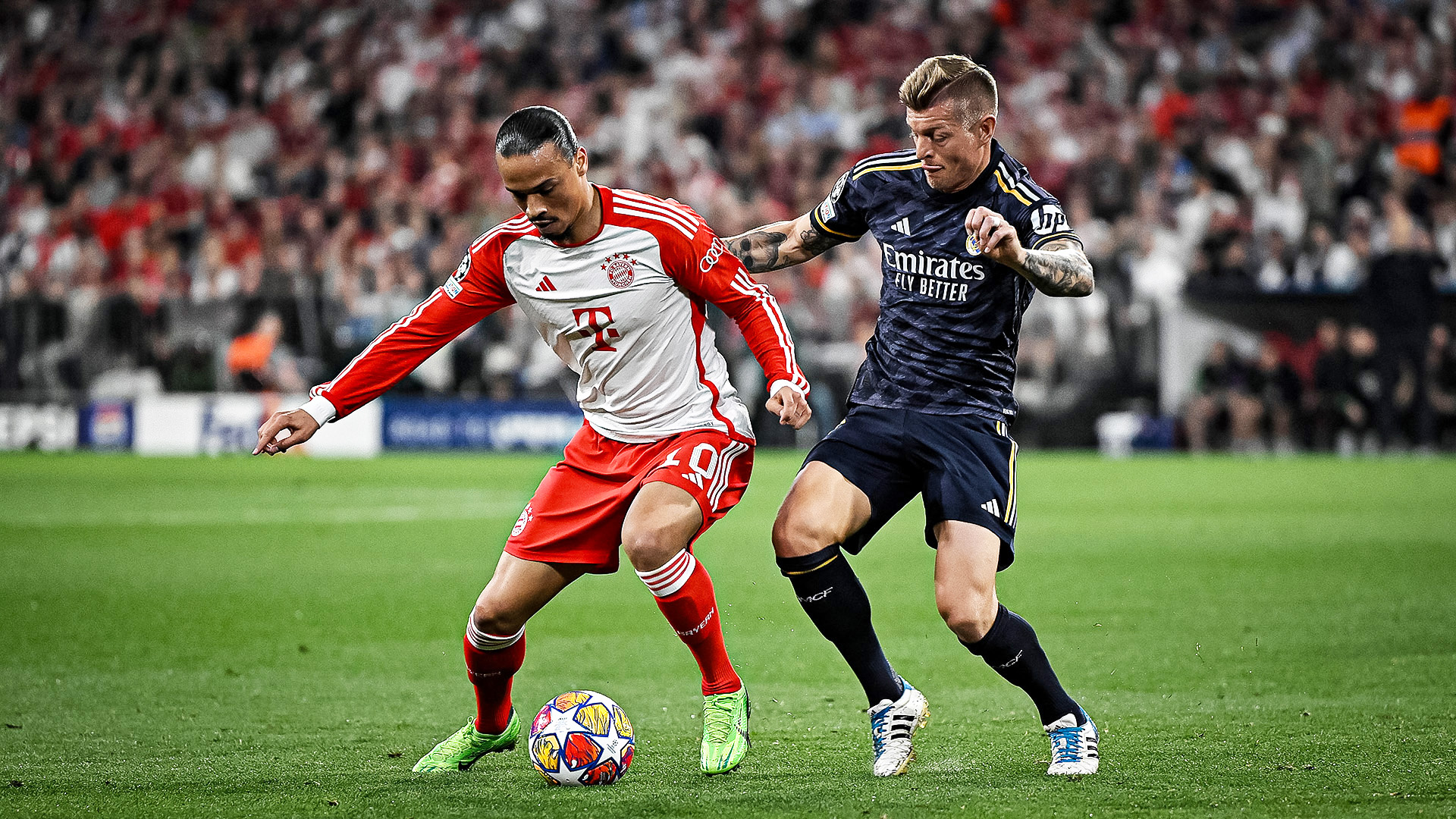 Szene aus dem Hinspiel im Champions League-Halbfinale des FC Bayern gegen Real Madrid