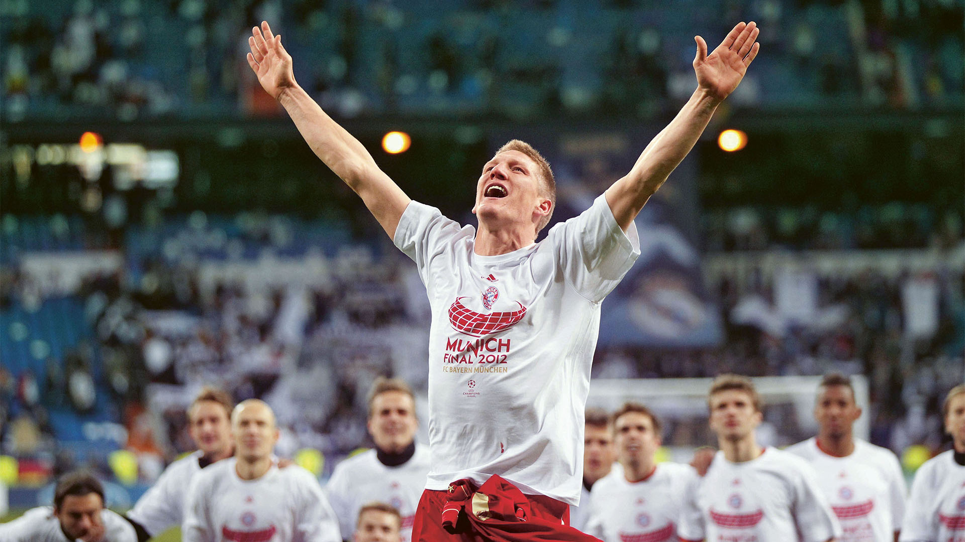 Bastian Schweinsteiger verwandelte im Bernabéu den entscheidenden Elfmeter zum Einzug ins Finale dahoam 2012.