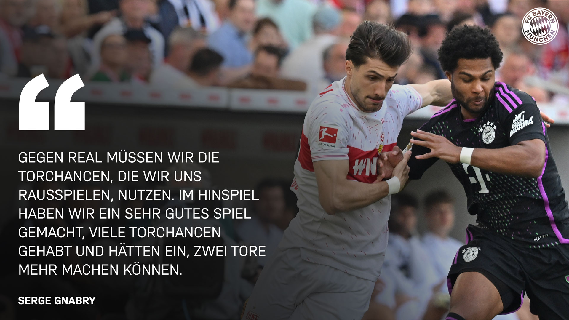 Serge Gnabry zum Bundesliga-Spiel beim VfB Stuttgart