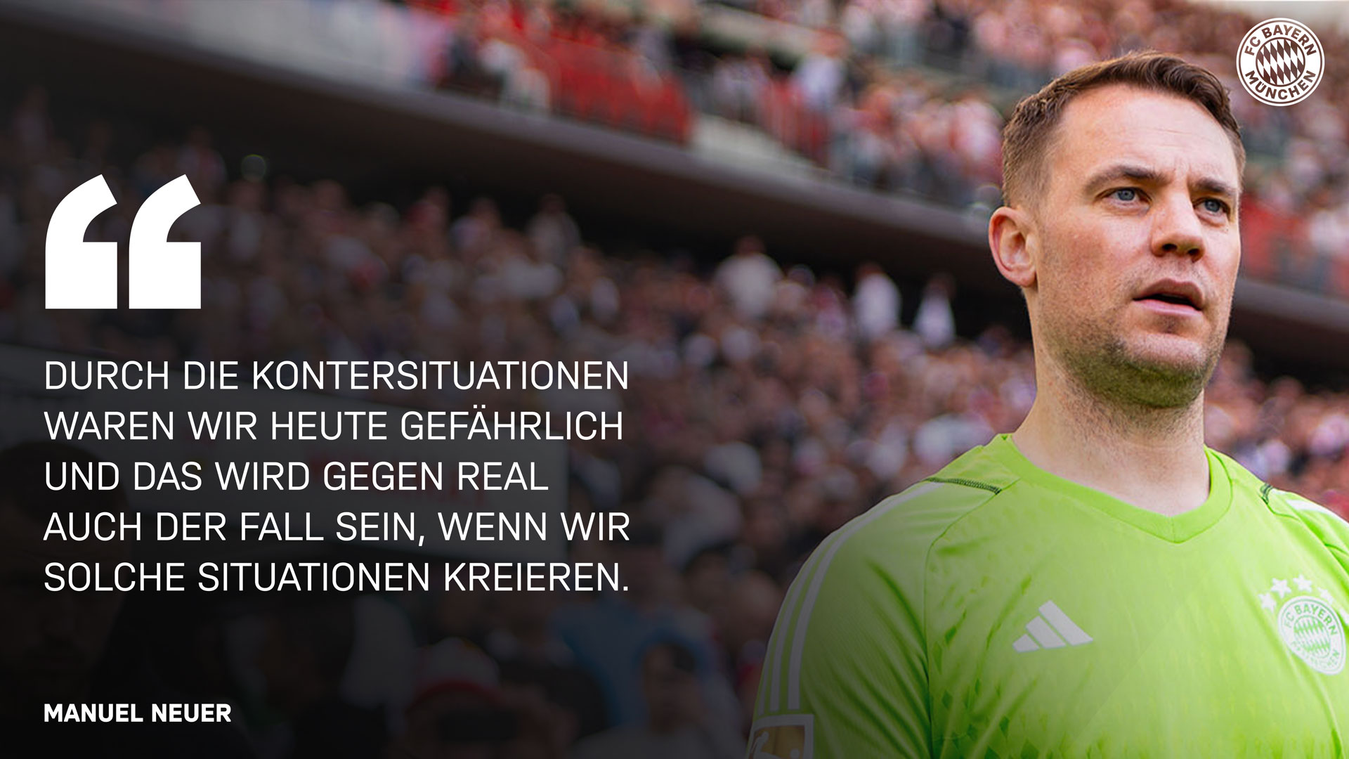 Manuel Neuer zum Bundesliga-Spiel beim VfB Stuttgart