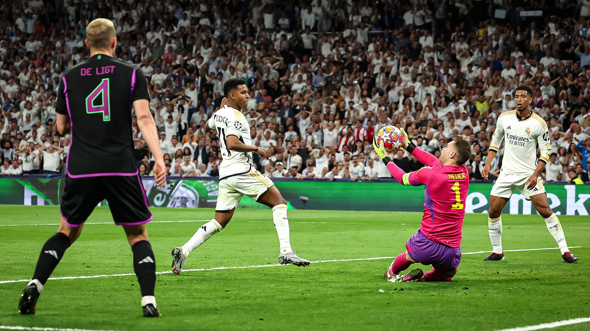 Szene aus dem Rückspiel im Champions League-Halbfinale des FC Bayern bei Real Madrid