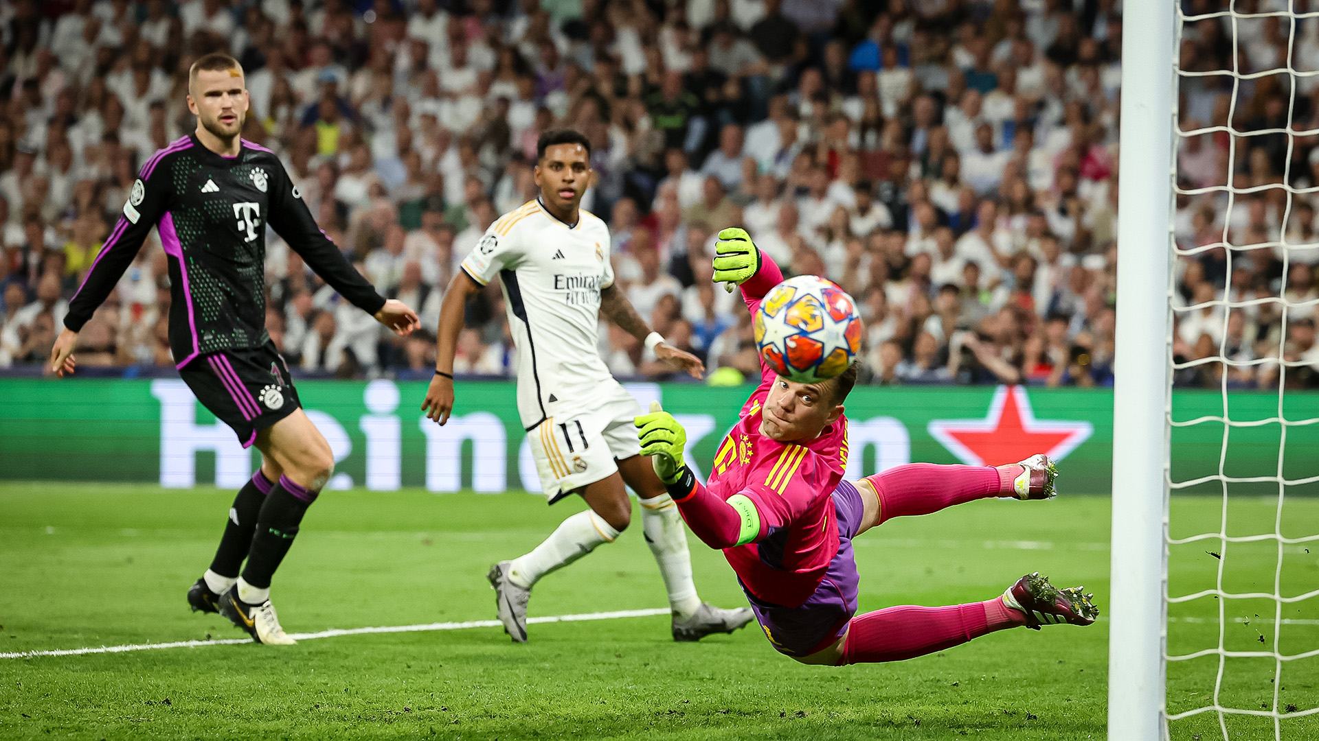 Szene aus dem Rückspiel im Champions League-Halbfinale des FC Bayern bei Real Madrid