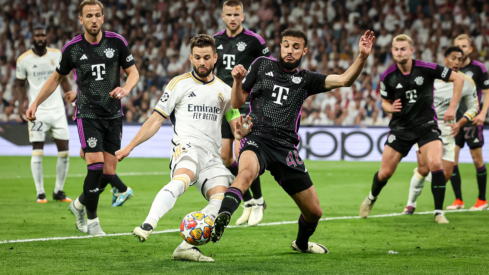 Spielszene des Champions League-Duells Real Madrid - FC Bayern