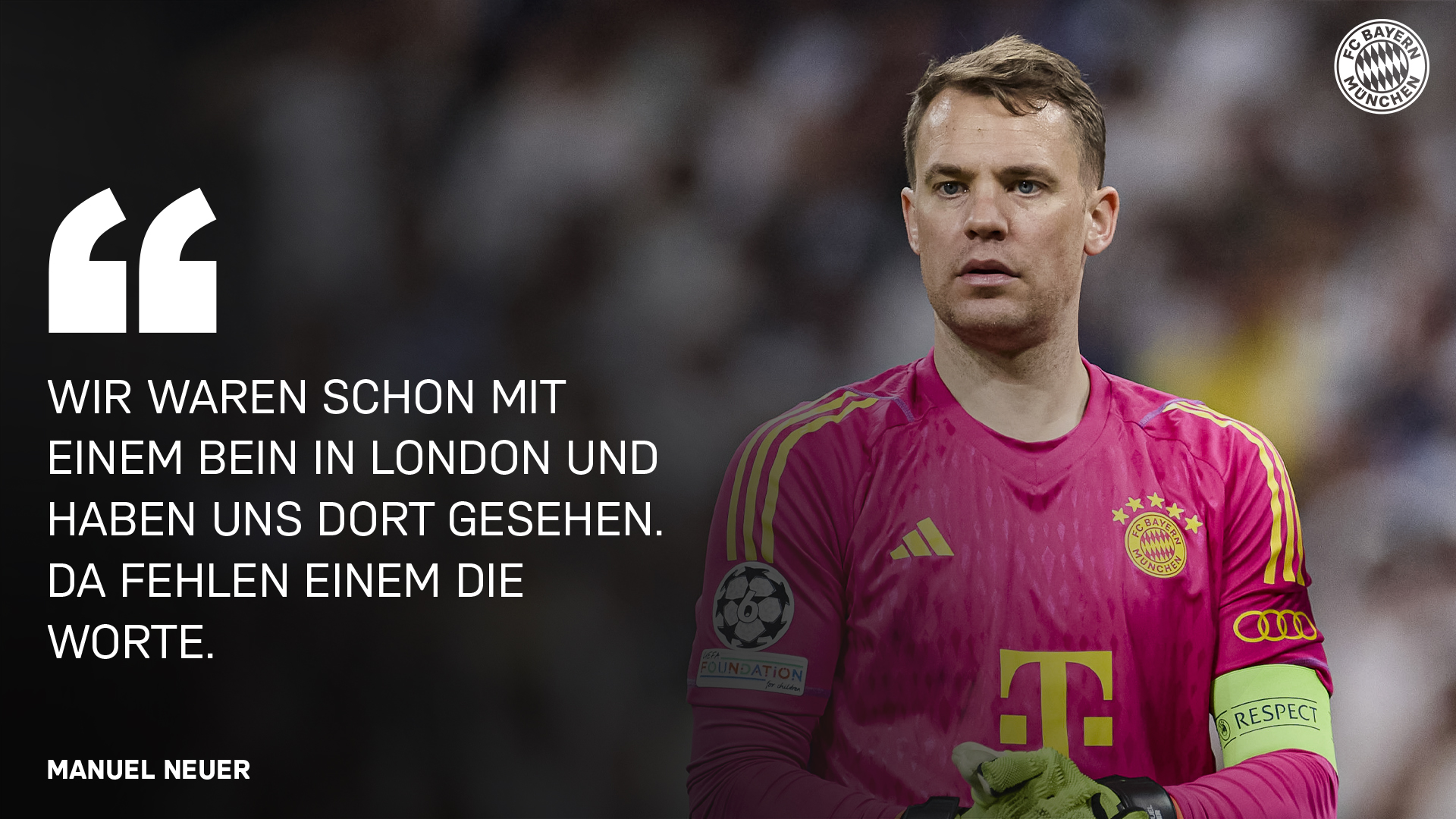 Manuel Neuer zum Halbfinal-Rückspiel des FC Bayern bei Real Madrid in der Champions League