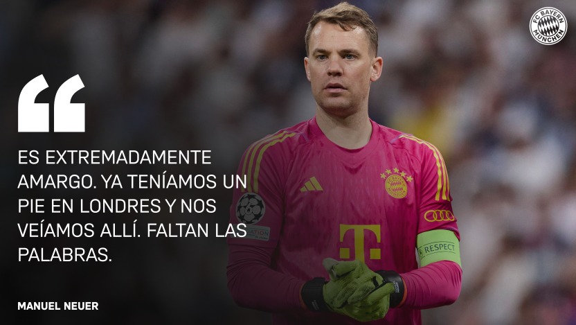 Manuel Neuer sobre el partido de vuelta de semifinales del FC Bayern ante el Real Madrid en la Champions League