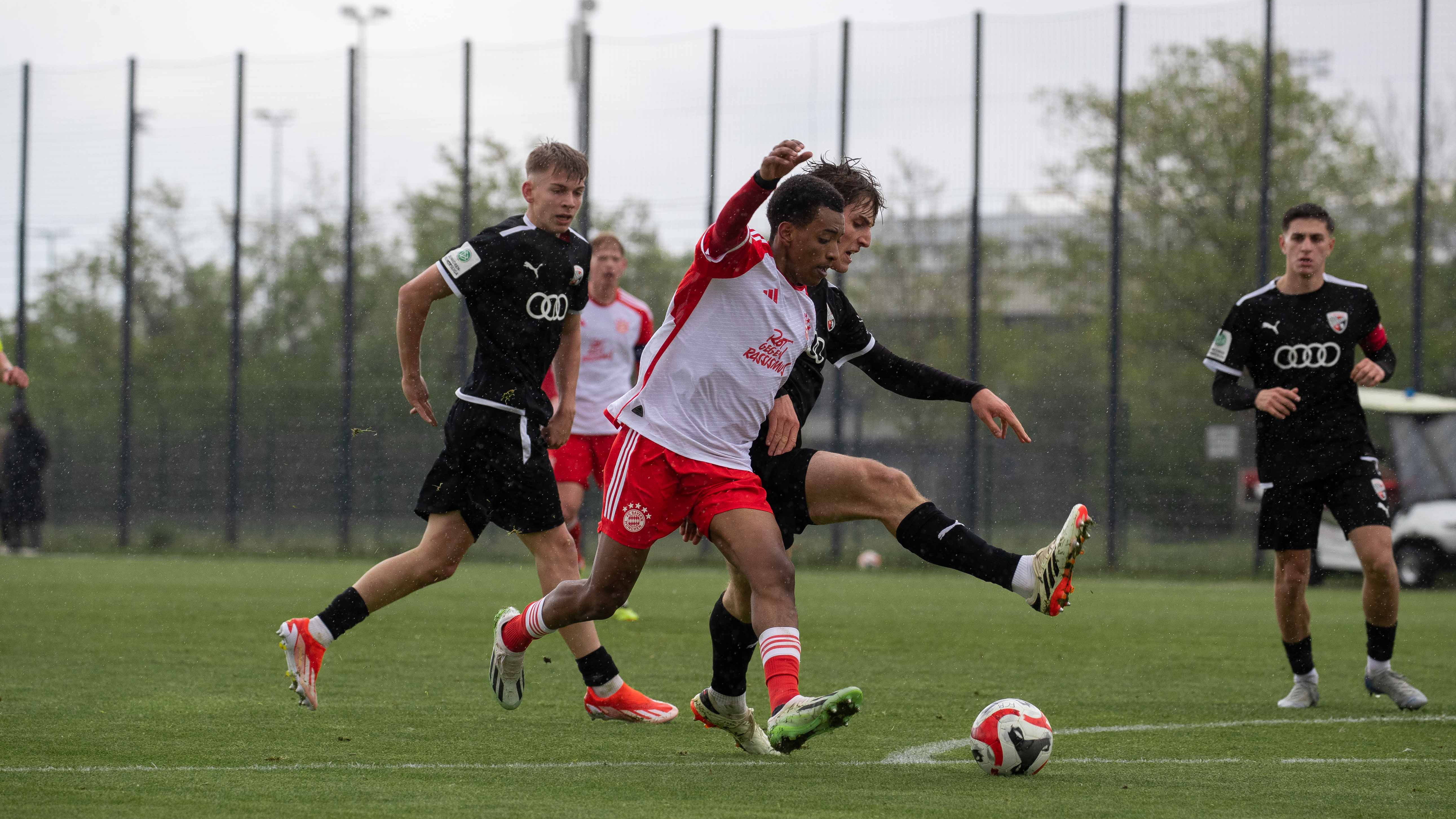 Die U19 des FC Bayern im Heimspiel gegen den FC Ingolstadt.