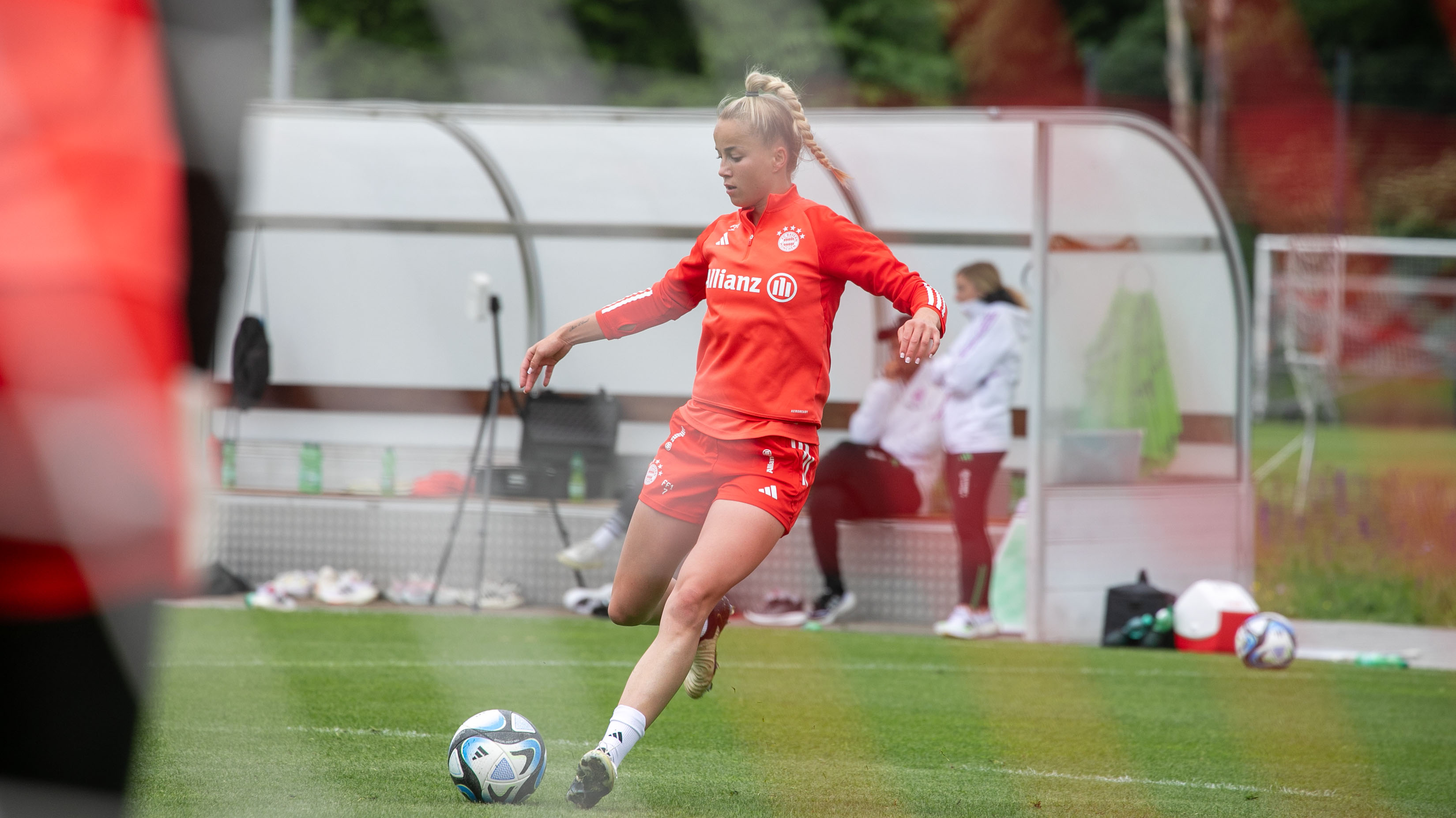 Giulia Gewinn vom FC Bayern München im Training