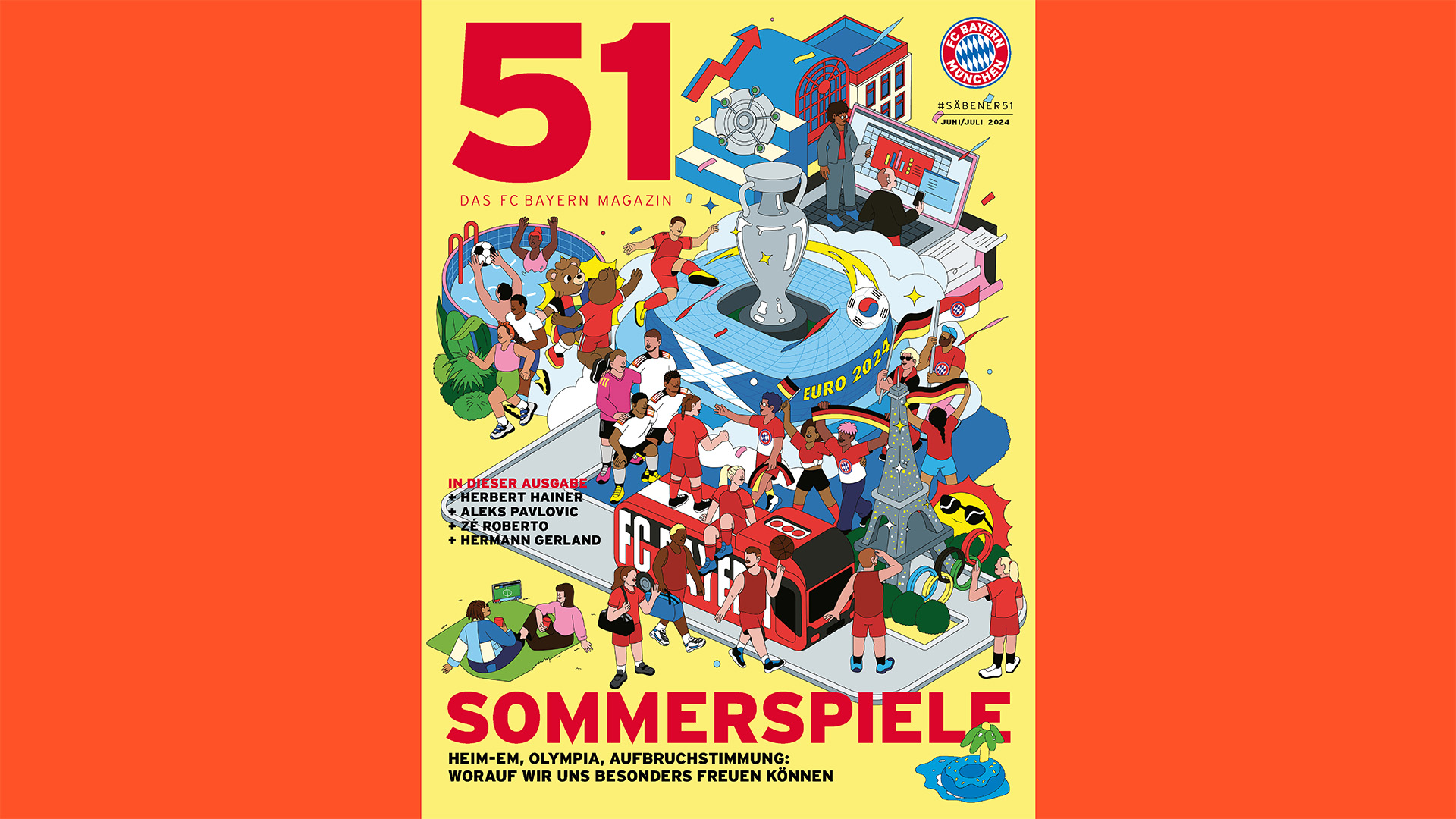 Cover FC Bayern Magazin 51 Juni Juli 2024