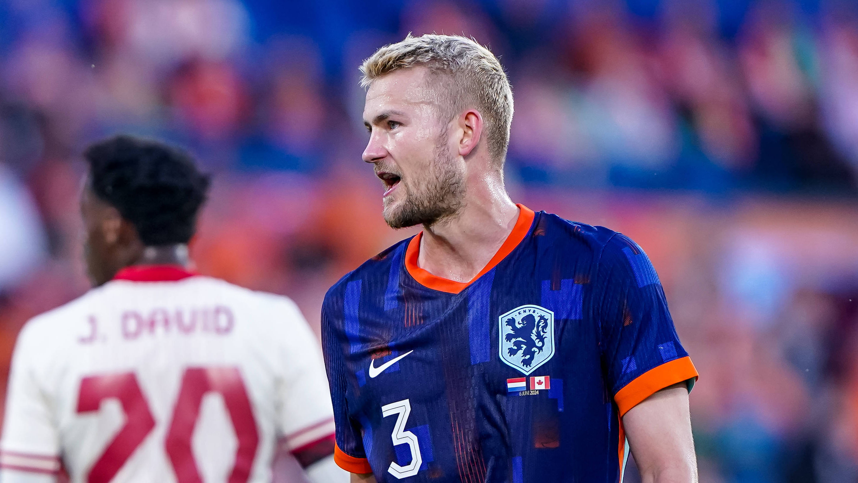 Matthijs de Ligt im Testspiel der Niederlande gegen Kanada.