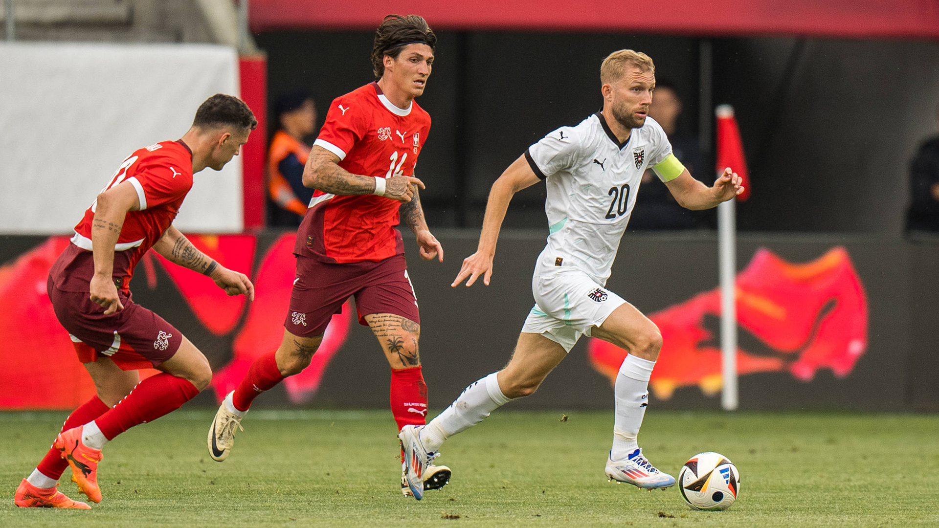 Konrad Laimer im Testspiel gegen die Schweiz