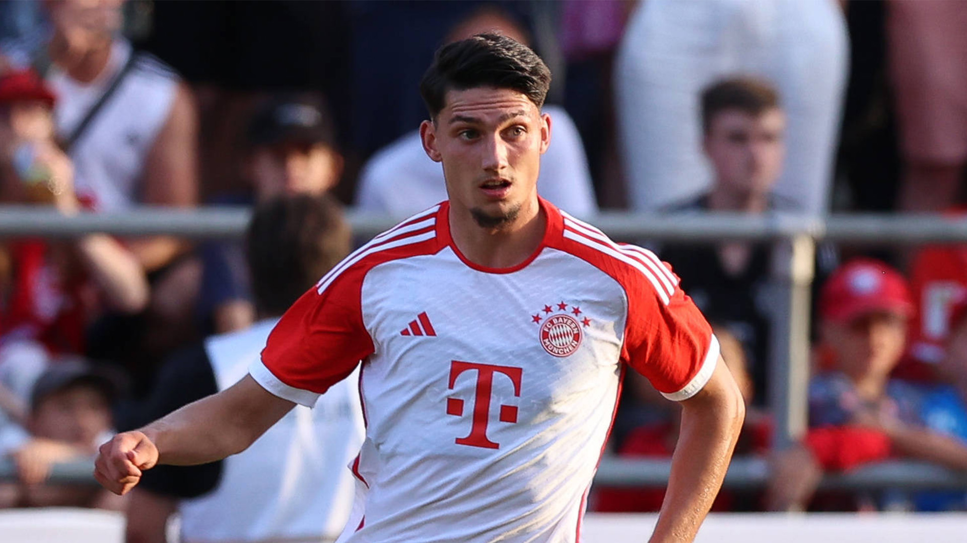 Yusuf Kabadayi in a friendly match for Bayern at Tegernsee