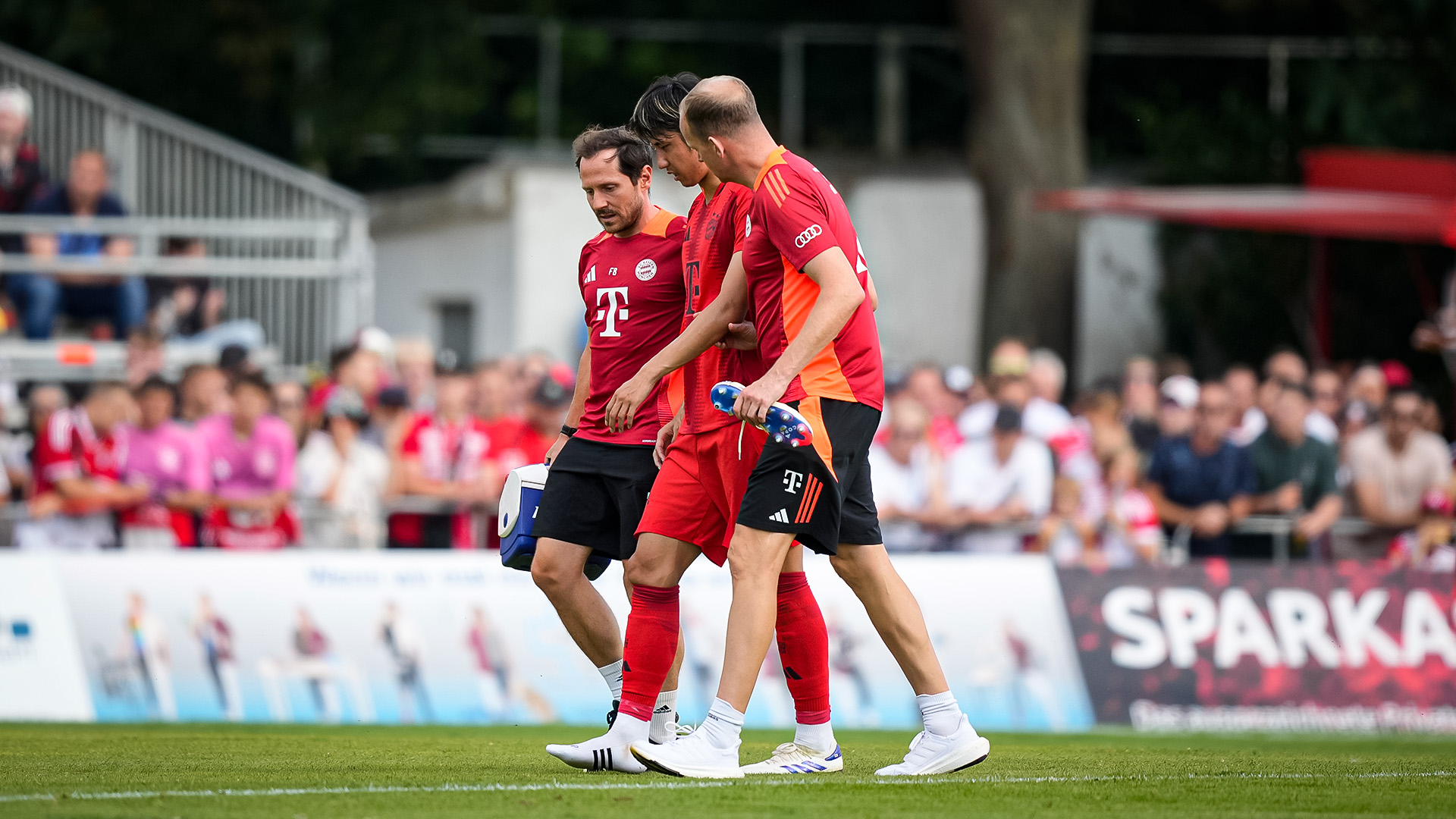 Scene from the friendly 1. FC Düren vs. FC Bayern