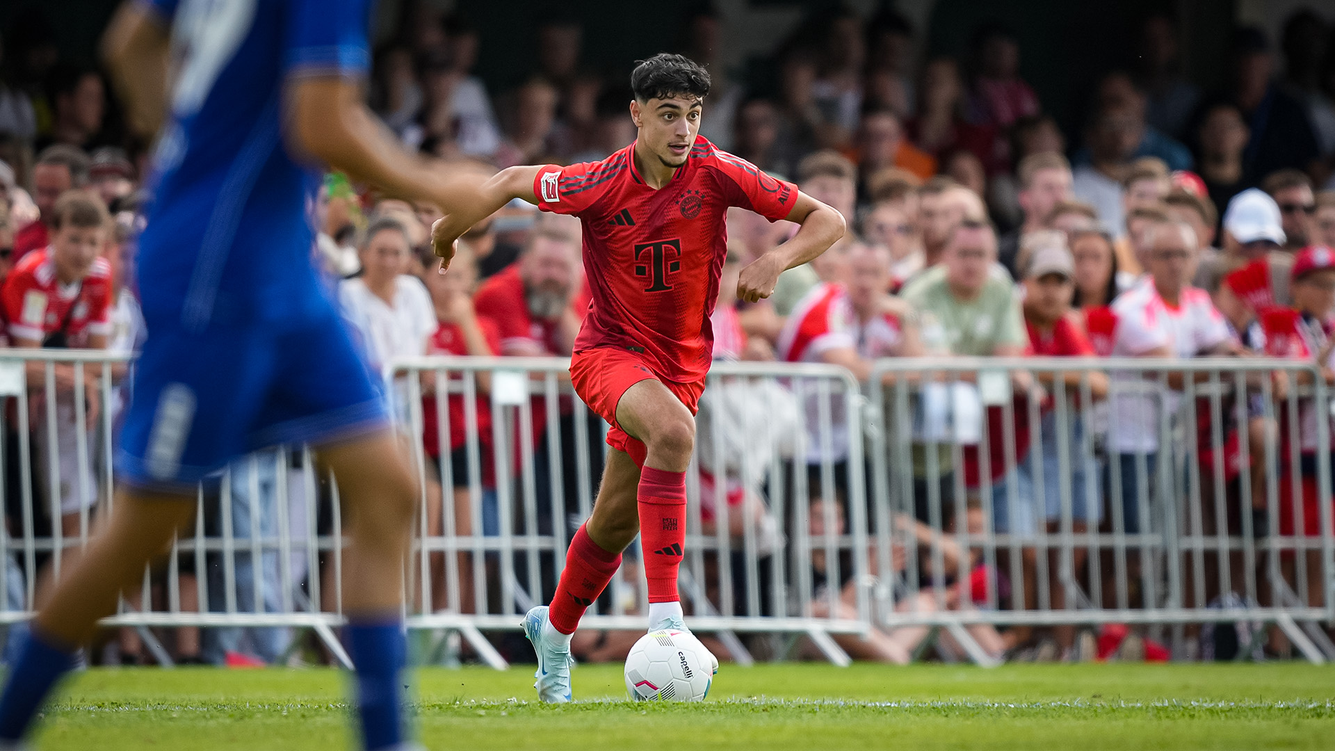 Scene from the friendly 1. FC Düren vs. FC Bayern