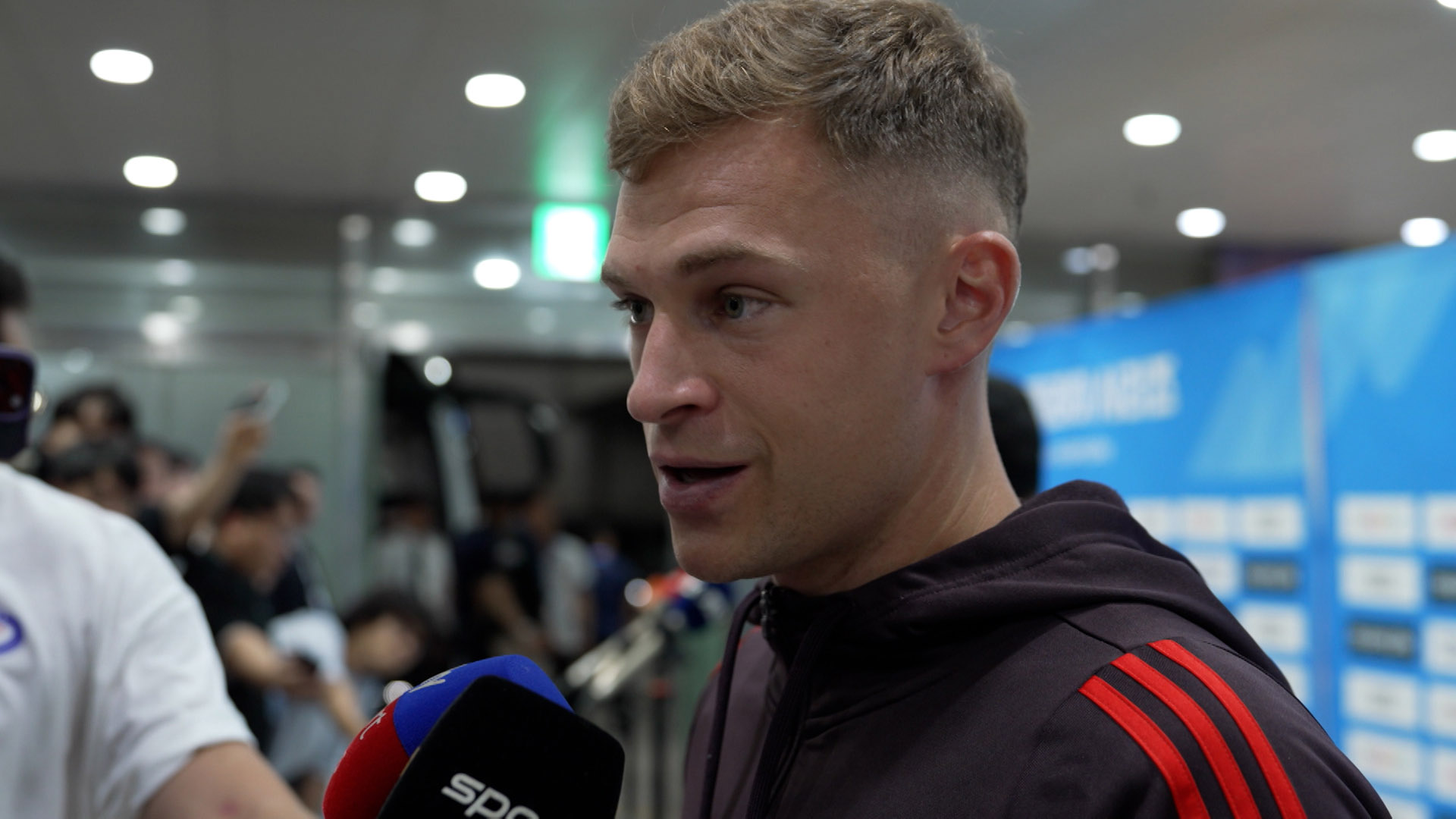 Entrevista a Joshua Kimmich tras el FC Bayern - Tottenham Hotspur del Audi Summer Tour 2024