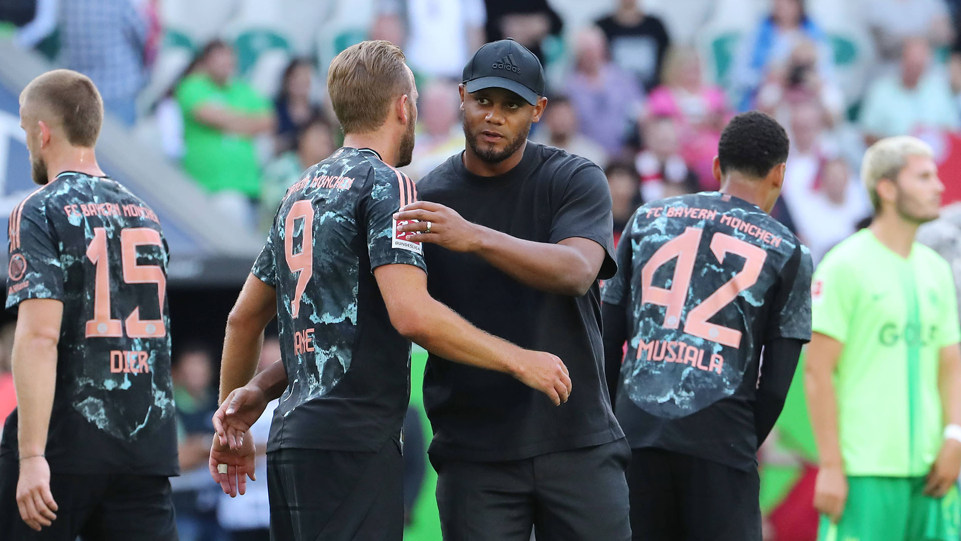 Vincent Kompany after the Bundesliga match at VfL Wolfsburg