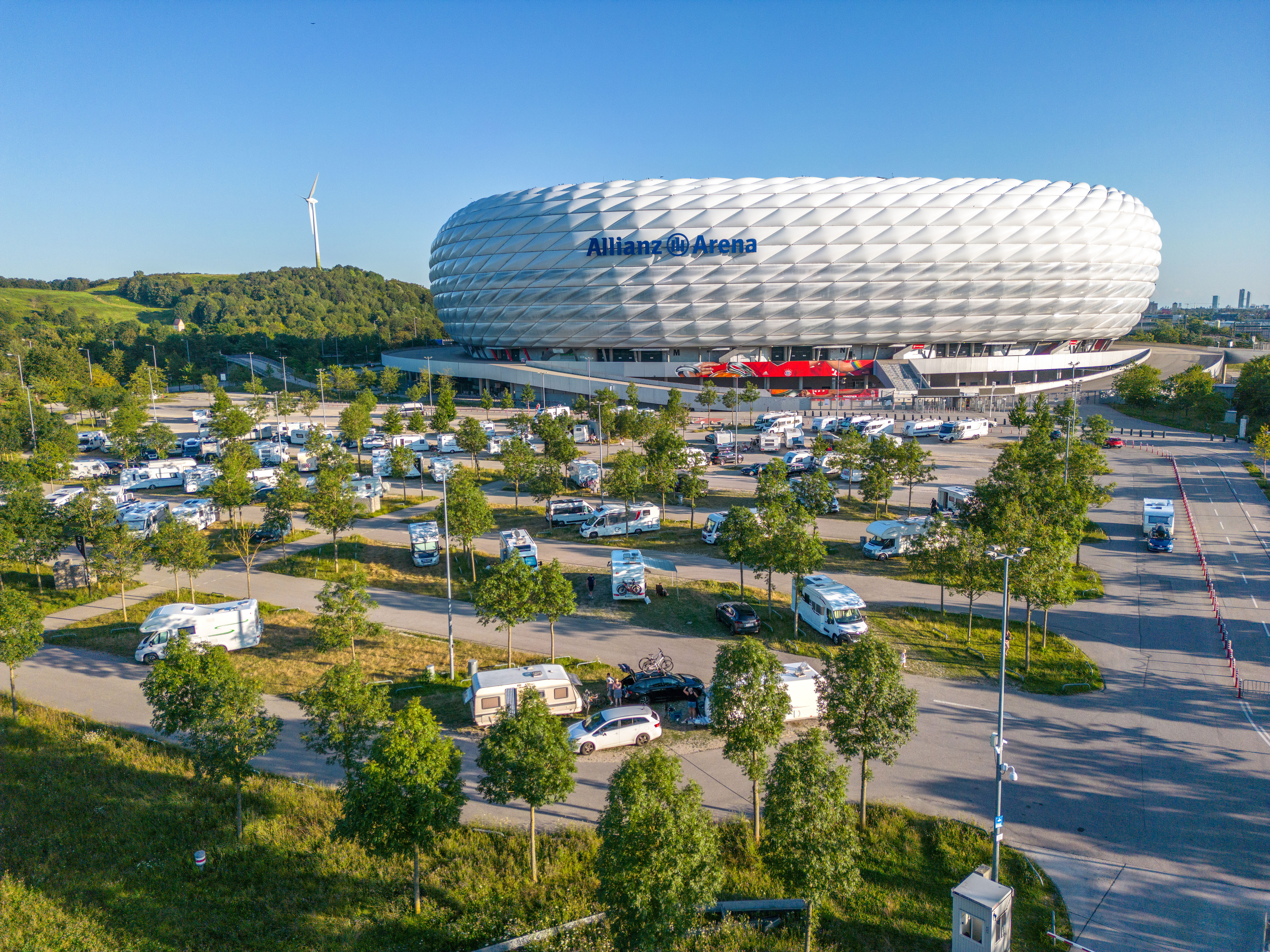 Parking for caravans Allianz Arena