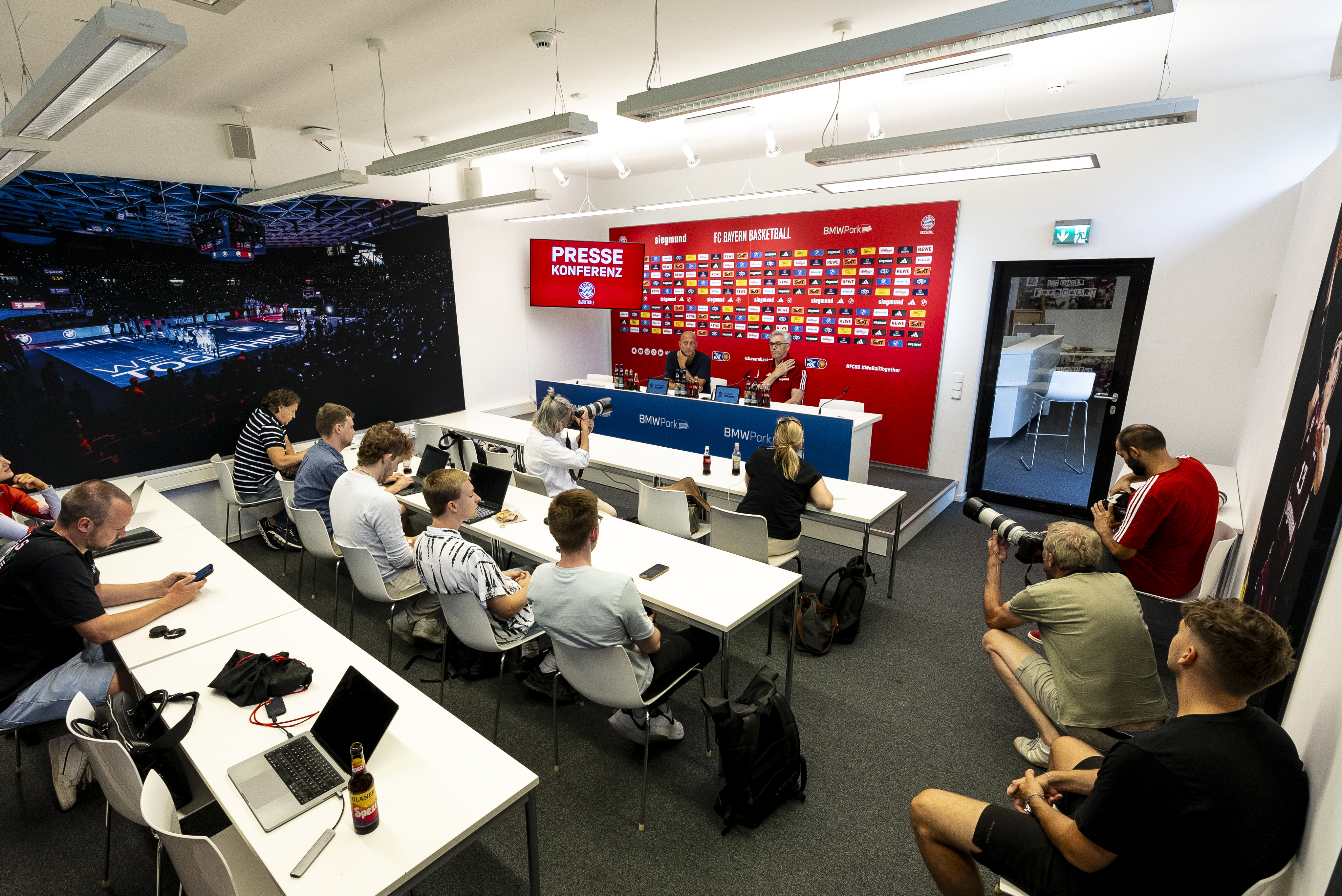 Das Media Center des BMW Parks war gut besucht