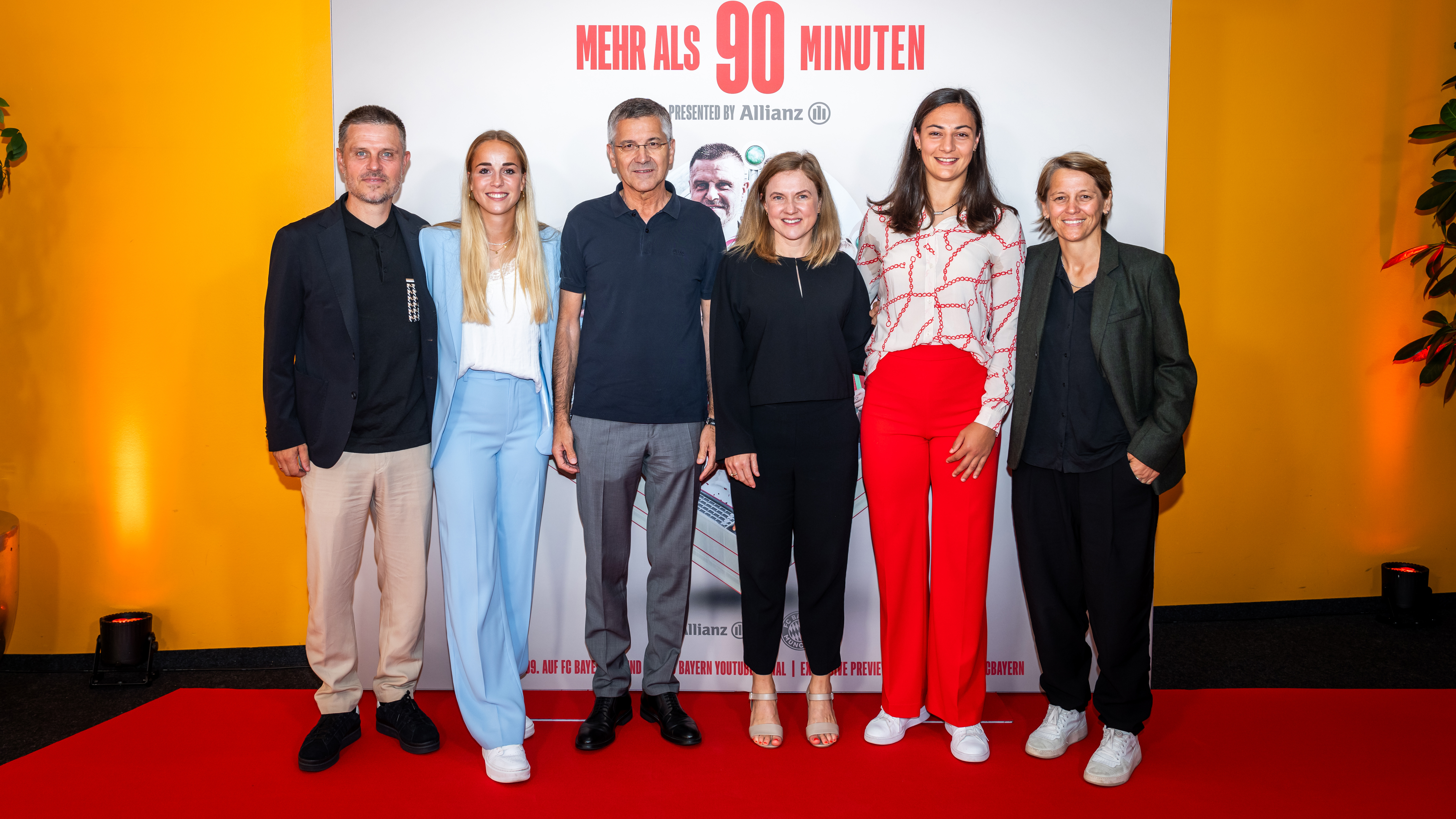 FC Bayern Women at the premiere of 'More than 90 minutes - presented by Allianz'