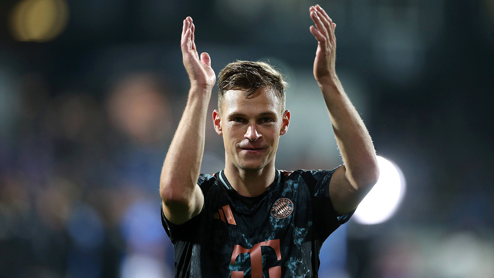 Joshua Kimmich celebrates after win in Kiel