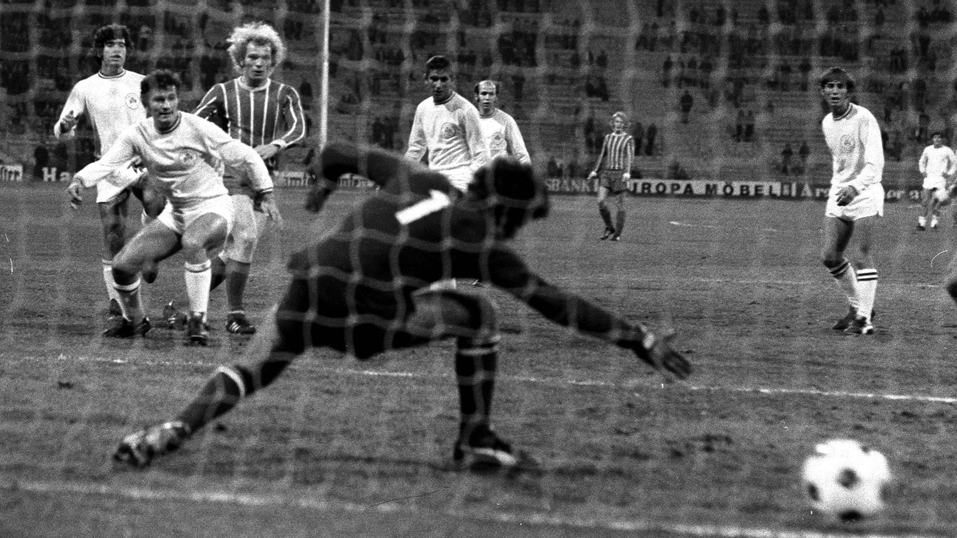 Uli Hoeneß vom FC Bayern im Spiel gegen Omonia Nicosia 1972