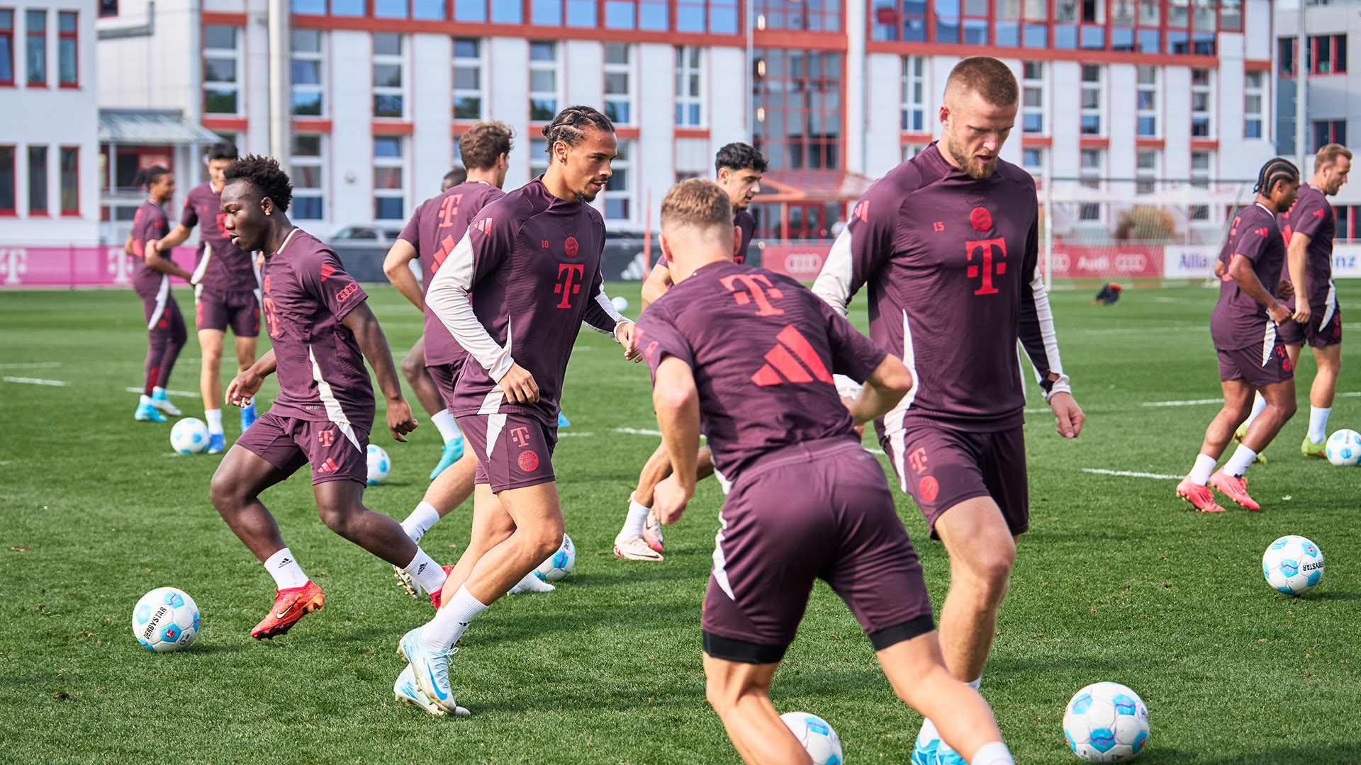 Entrenamiento de los jugadores del FC Bayern