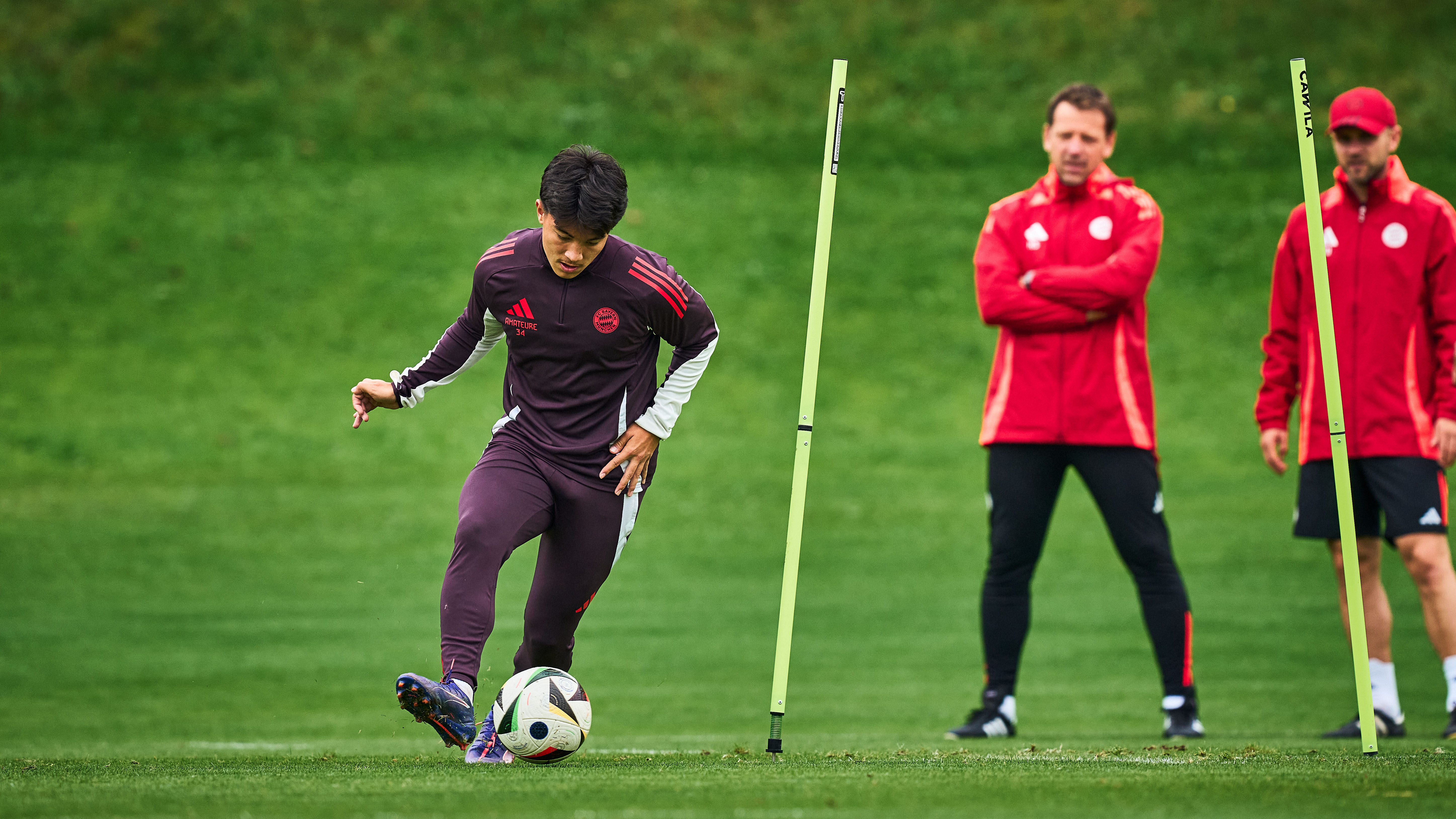 Angelo Brückner im Training der FC Bayern Amateure.