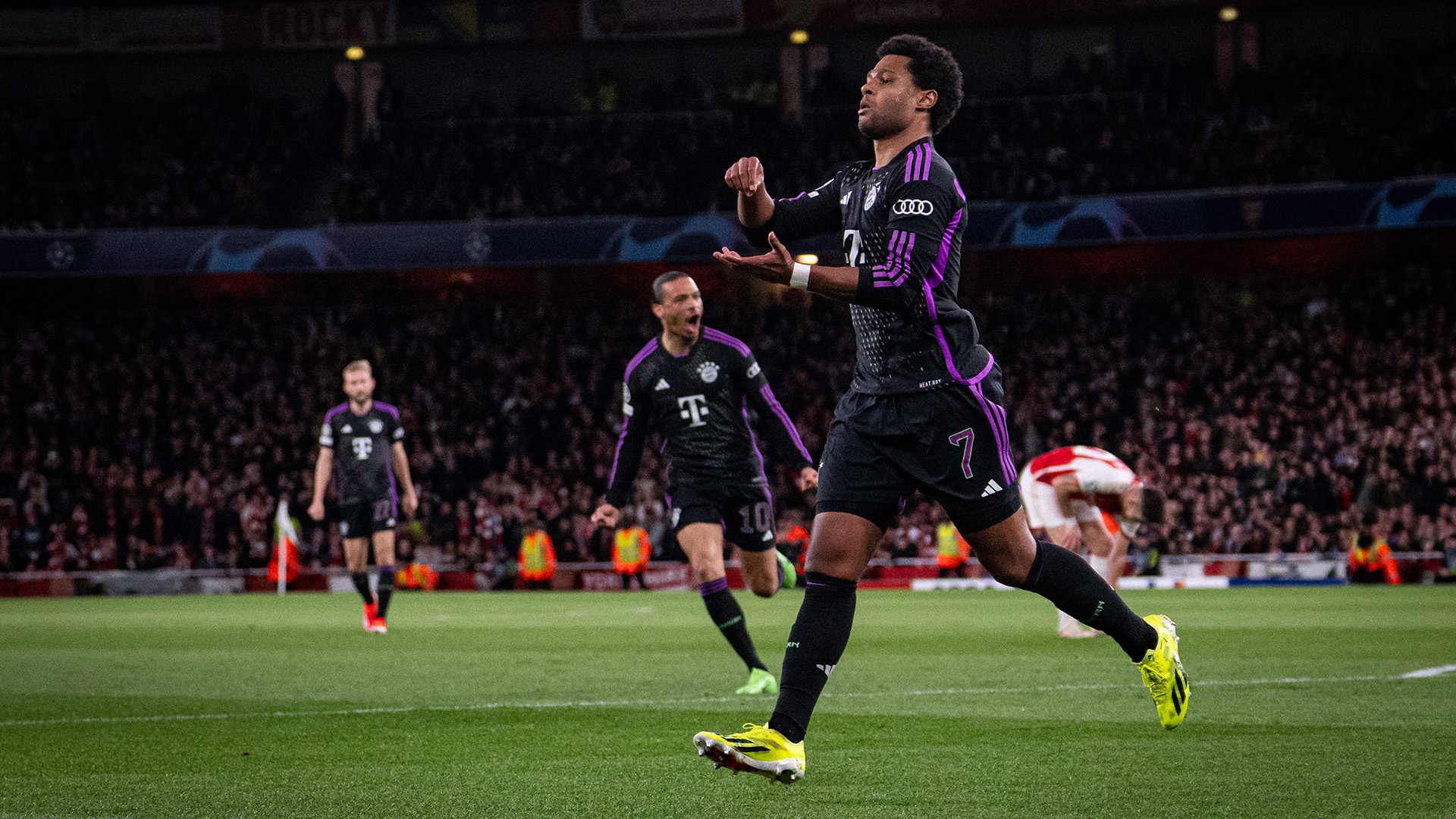 Serge Gnabry scored on his last visit to England in the 2-2 draw at Arsenal but also had to go off injured.