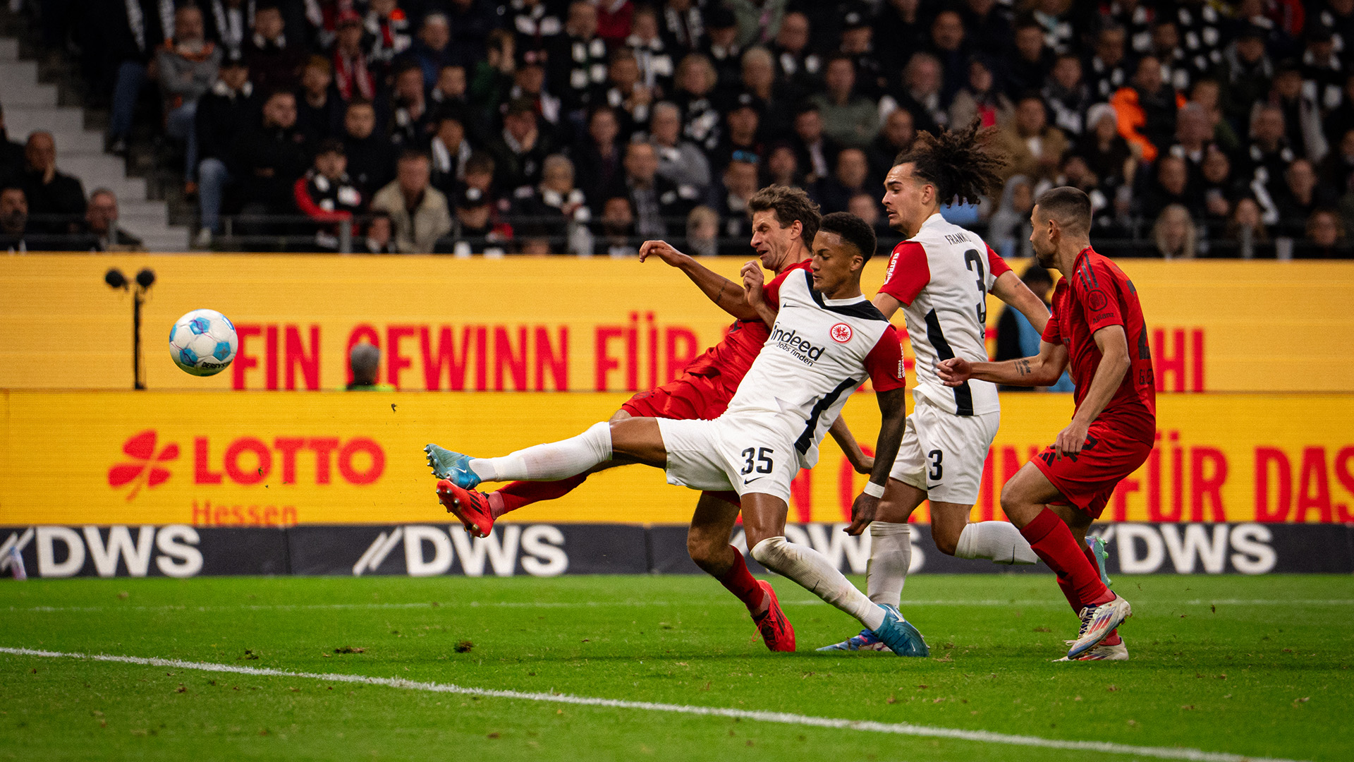 Thomas Müller during the match against Eintracht Frankfurt