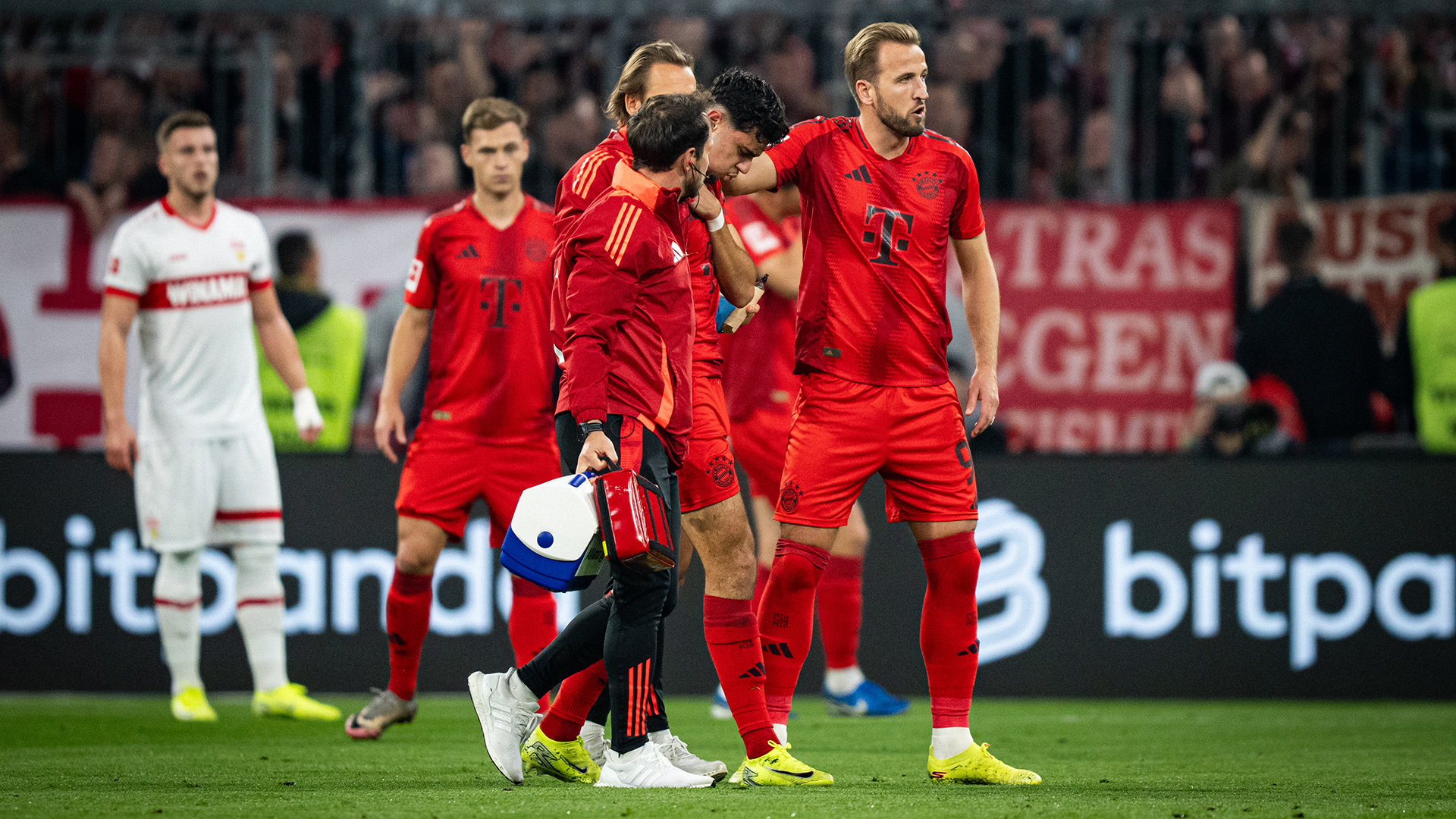 Jugada del partido de Bundesliga entre el FC Bayern y el VfB Stuttgart