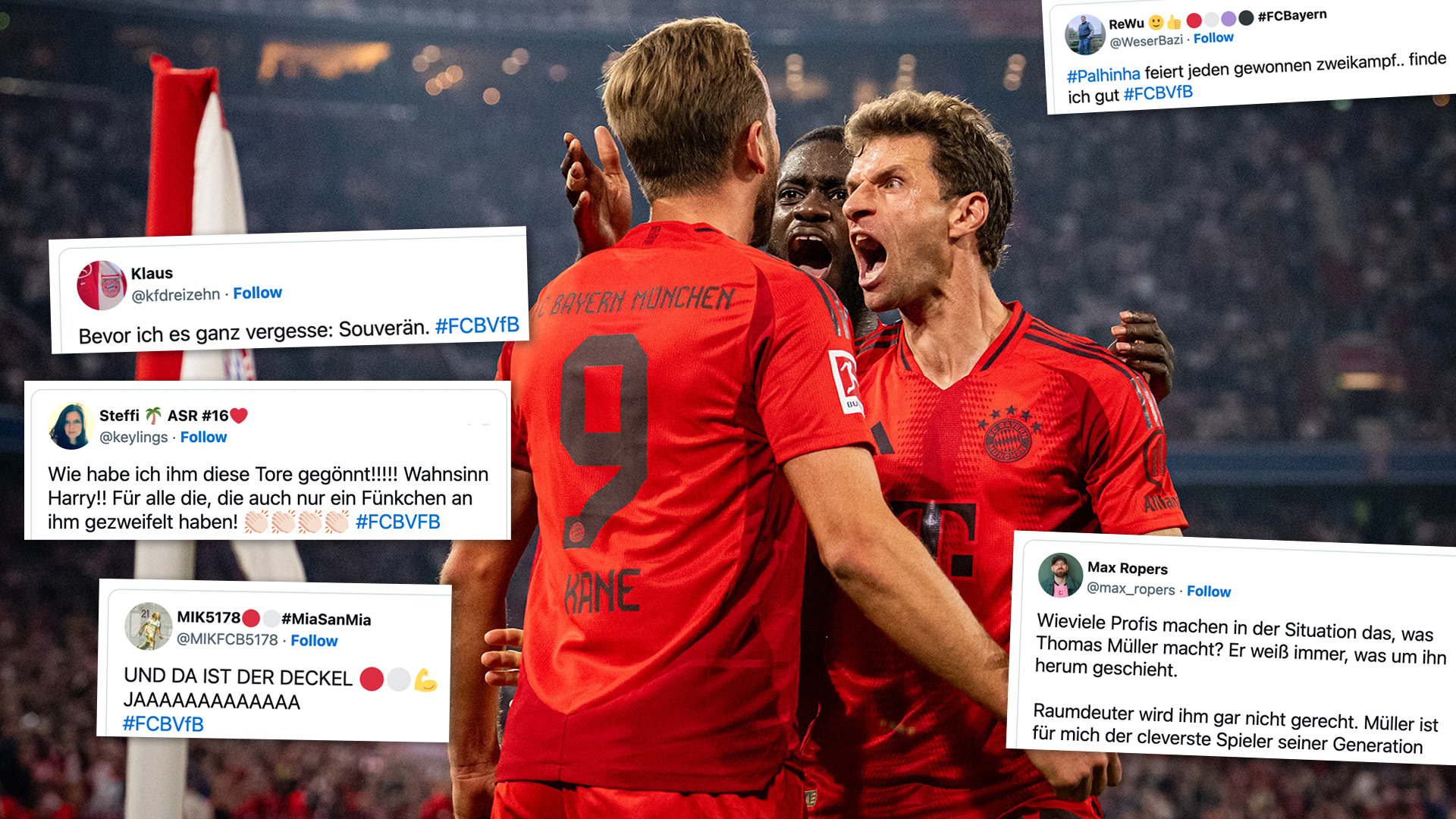 Die Tweets der FC Bayern-Fans zum 4:0 gegen den VfB Stuttgart