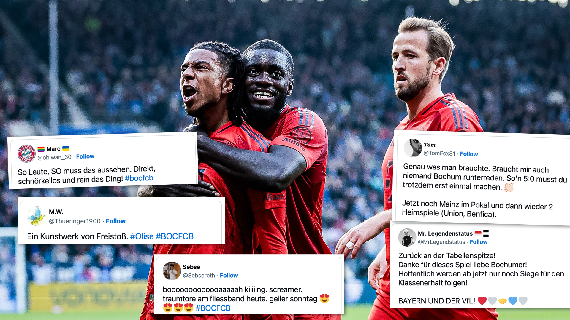 Die Tweets der FC Bayern-Fans zum 5:0-Sieg in Bochum