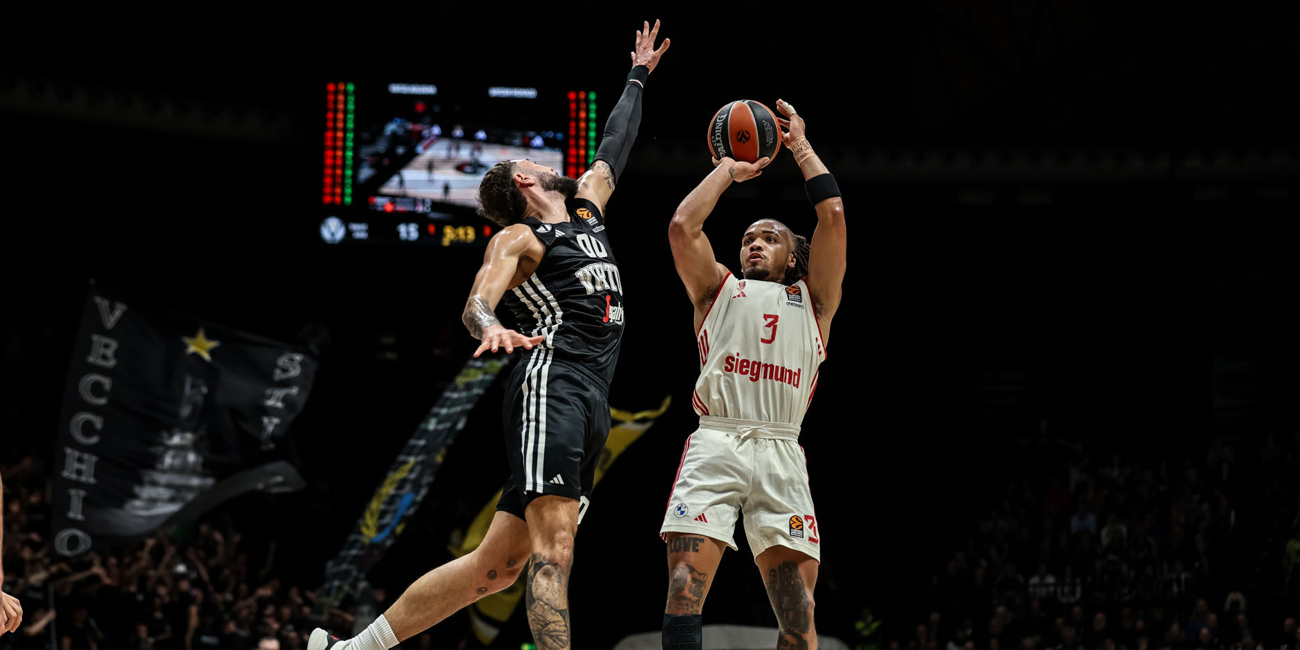 Carsen Edwards war wieder Topscorer der Münchner beim Auswärtsspiel gegen Bologna