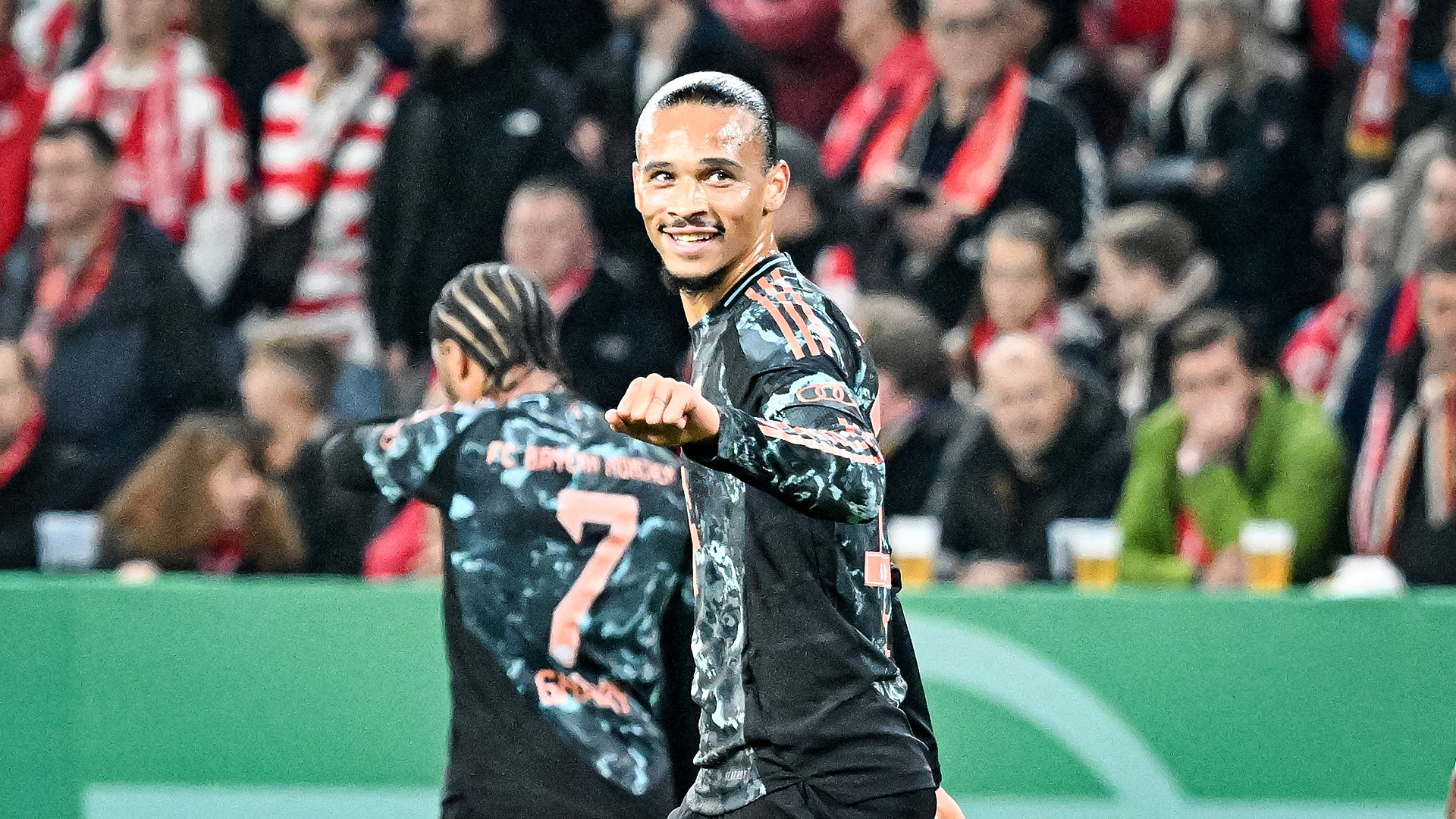 Leroy Sané en la Copa contra el Mainz 05