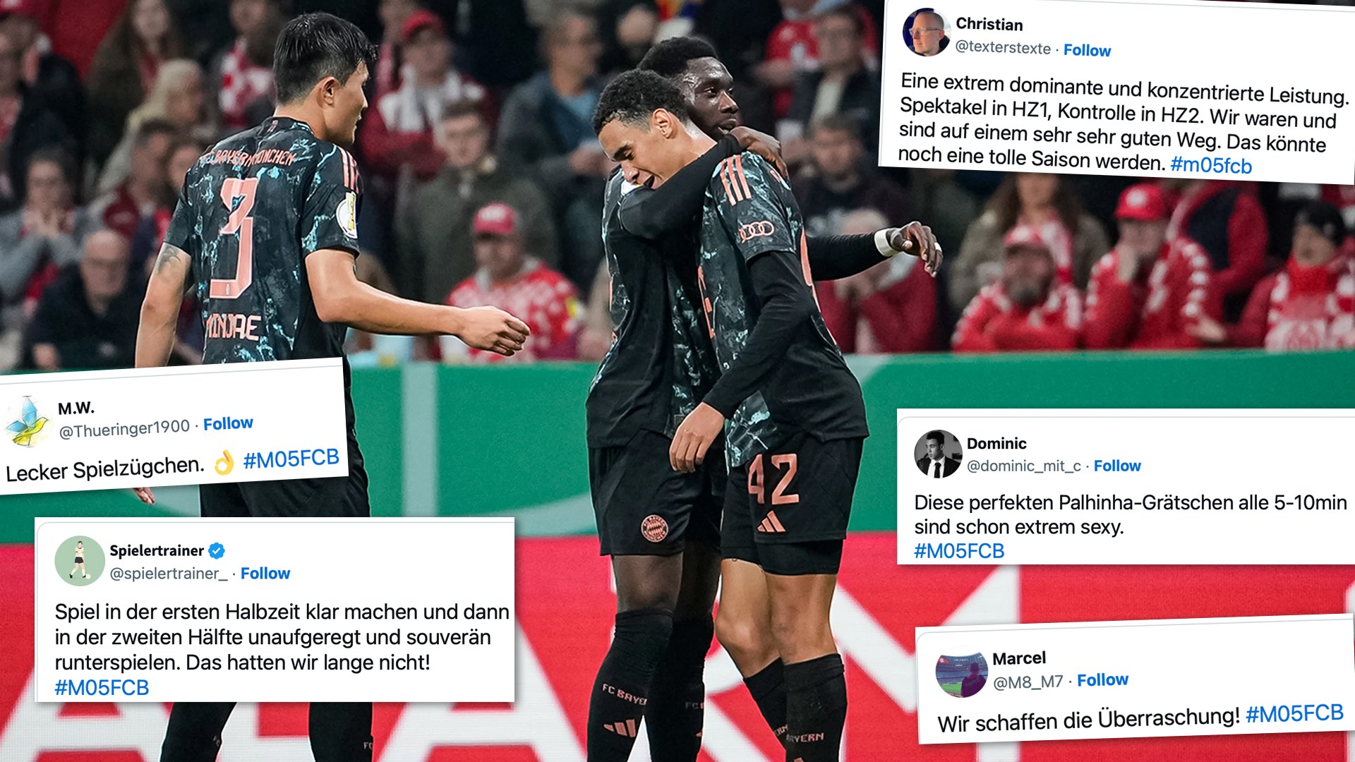 Die Tweets der FC Bayern-Fans zum Pokal-4:0 in Mainz