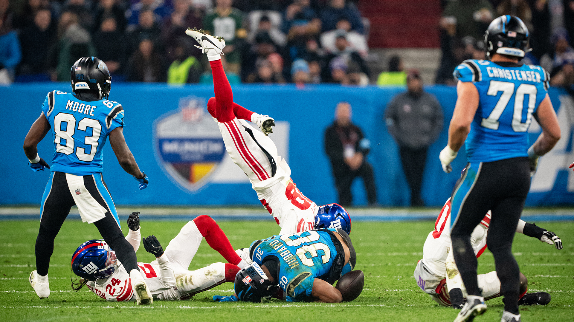 The NFL Munich Game between the New York Giants and the Carolina Panthers at the Allianz Arena