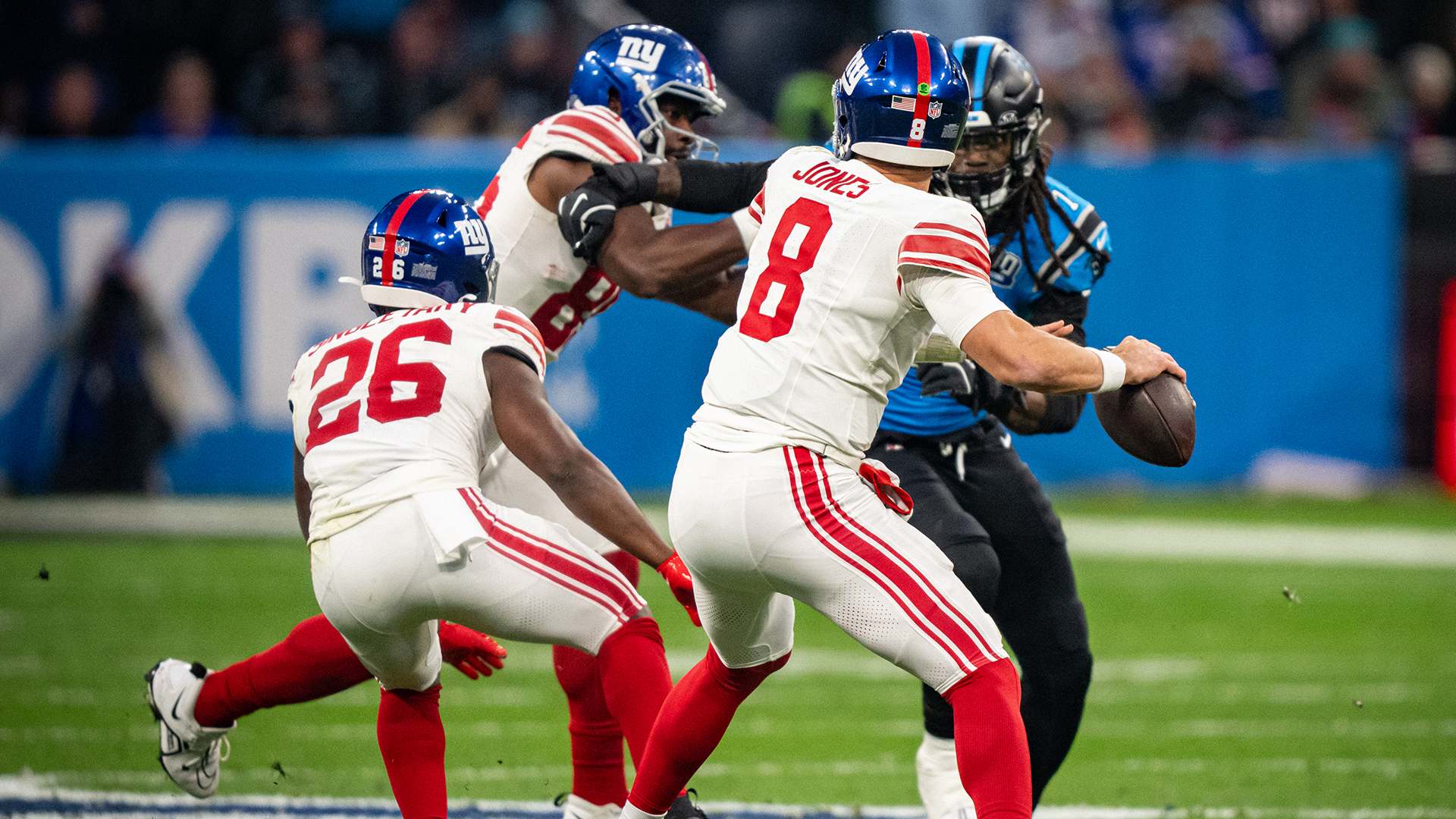 The NFL Munich Game between the New York Giants and the Carolina Panthers at the Allianz Arena