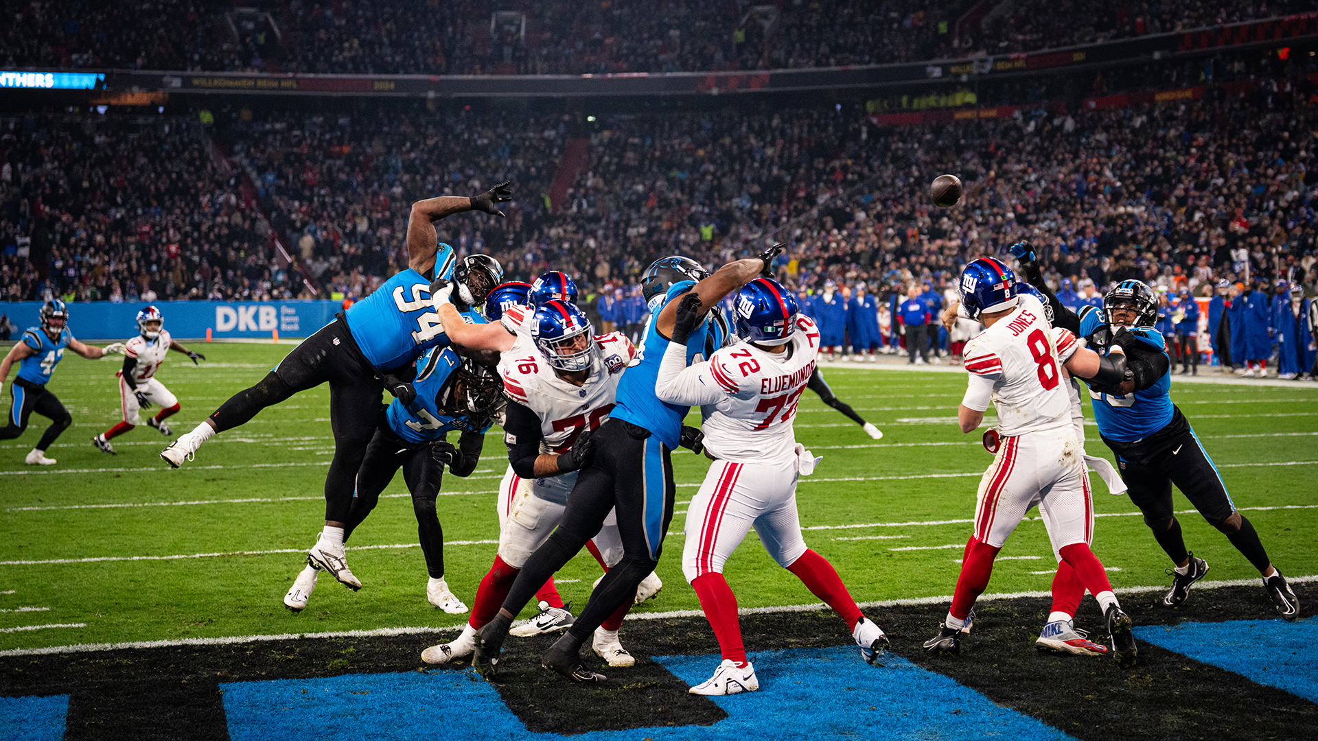 The NFL Munich Game between the New York Giants and the Carolina Panthers at the Allianz Arena