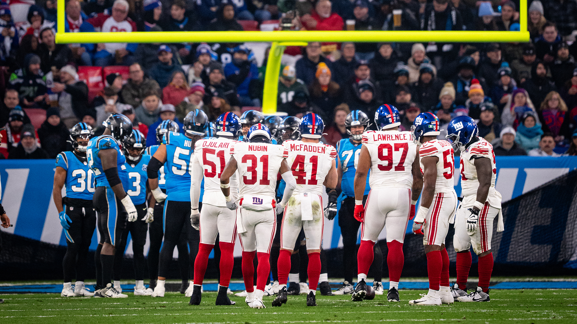 The NFL Munich Game between the New York Giants and the Carolina Panthers at the Allianz Arena