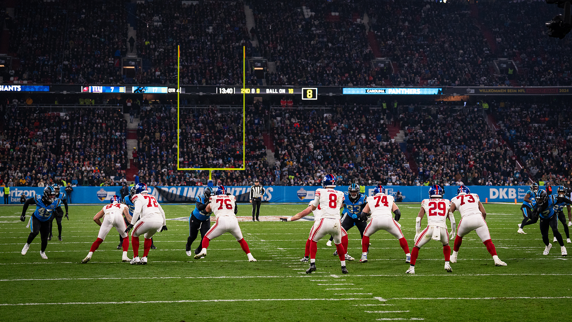 The NFL Munich Game between the New York Giants and the Carolina Panthers at the Allianz Arena