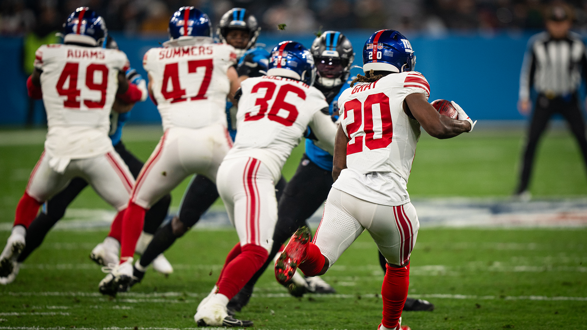 The NFL Munich Game between the New York Giants and the Carolina Panthers at the Allianz Arena