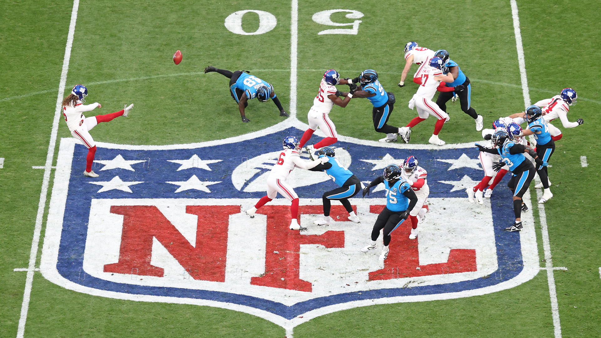 The NFL Munich Game between the New York Giants and the Carolina Panthers at the Allianz Arena