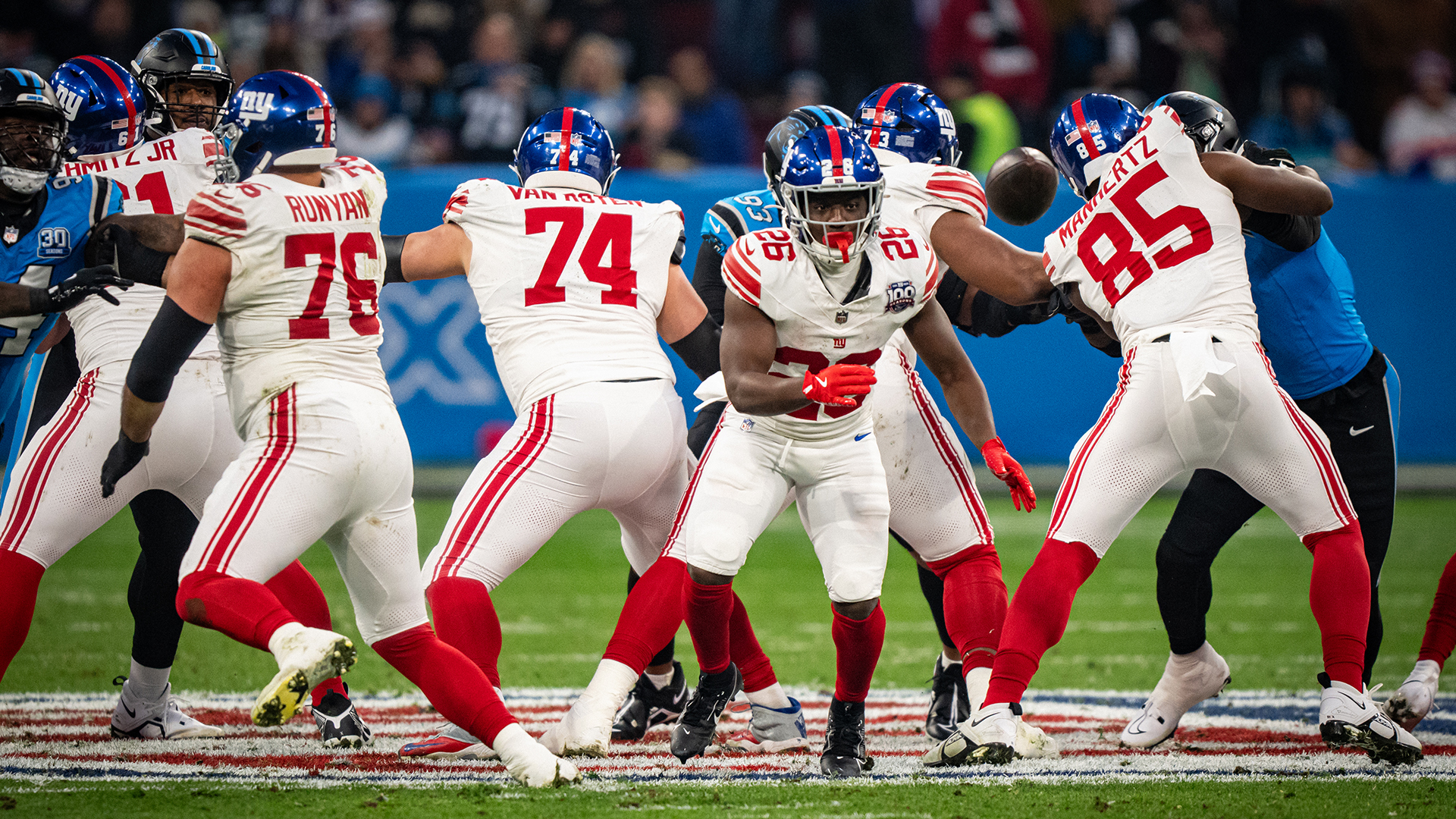 The NFL Munich Game between the New York Giants and the Carolina Panthers at the Allianz Arena